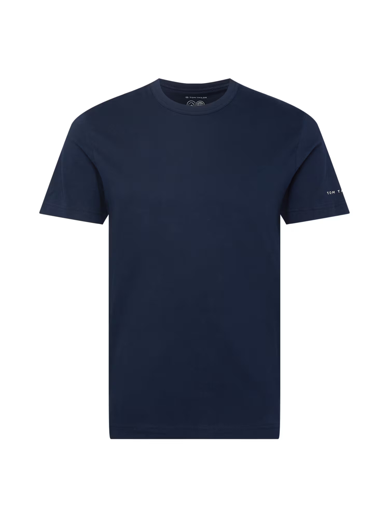 TOM TAILOR Tricou bleumarin / alb - Pled.ro