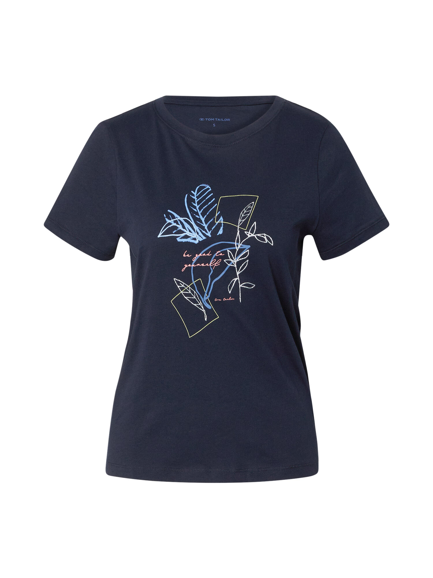 TOM TAILOR Tricou bleumarin / albastru deschis / roz / argintiu - Pled.ro