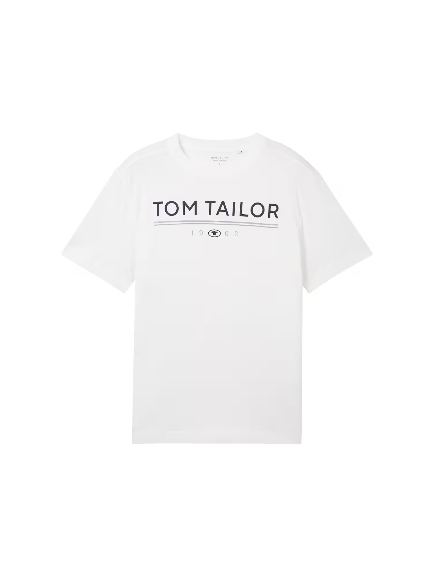 TOM TAILOR Tricou bleumarin / albastru fumuriu / alb - Pled.ro