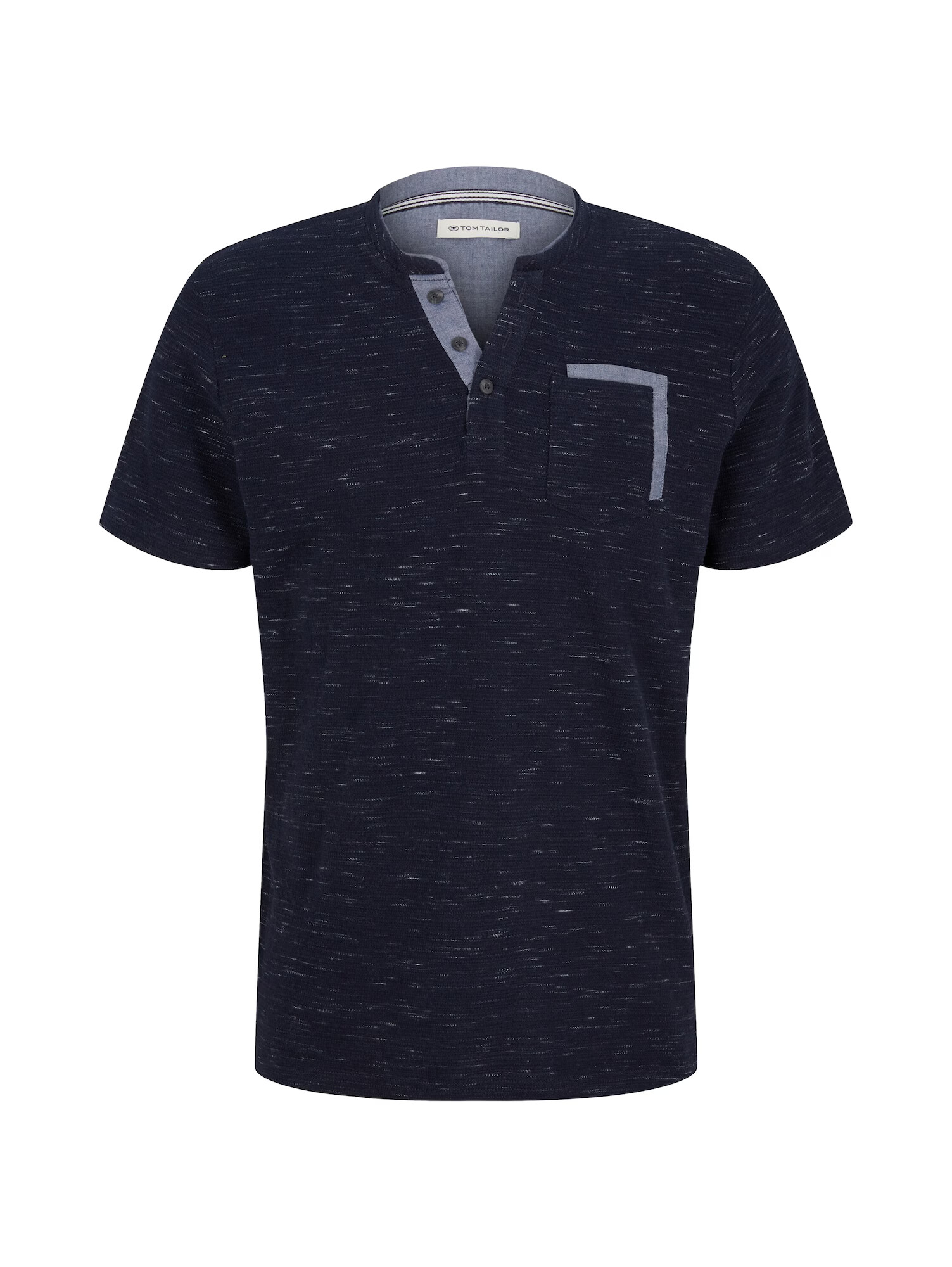 TOM TAILOR Tricou bleumarin / albastru porumbel - Pled.ro