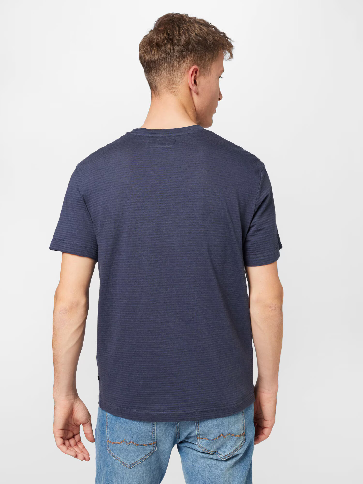 TOM TAILOR Tricou bleumarin / albastru porumbel - Pled.ro