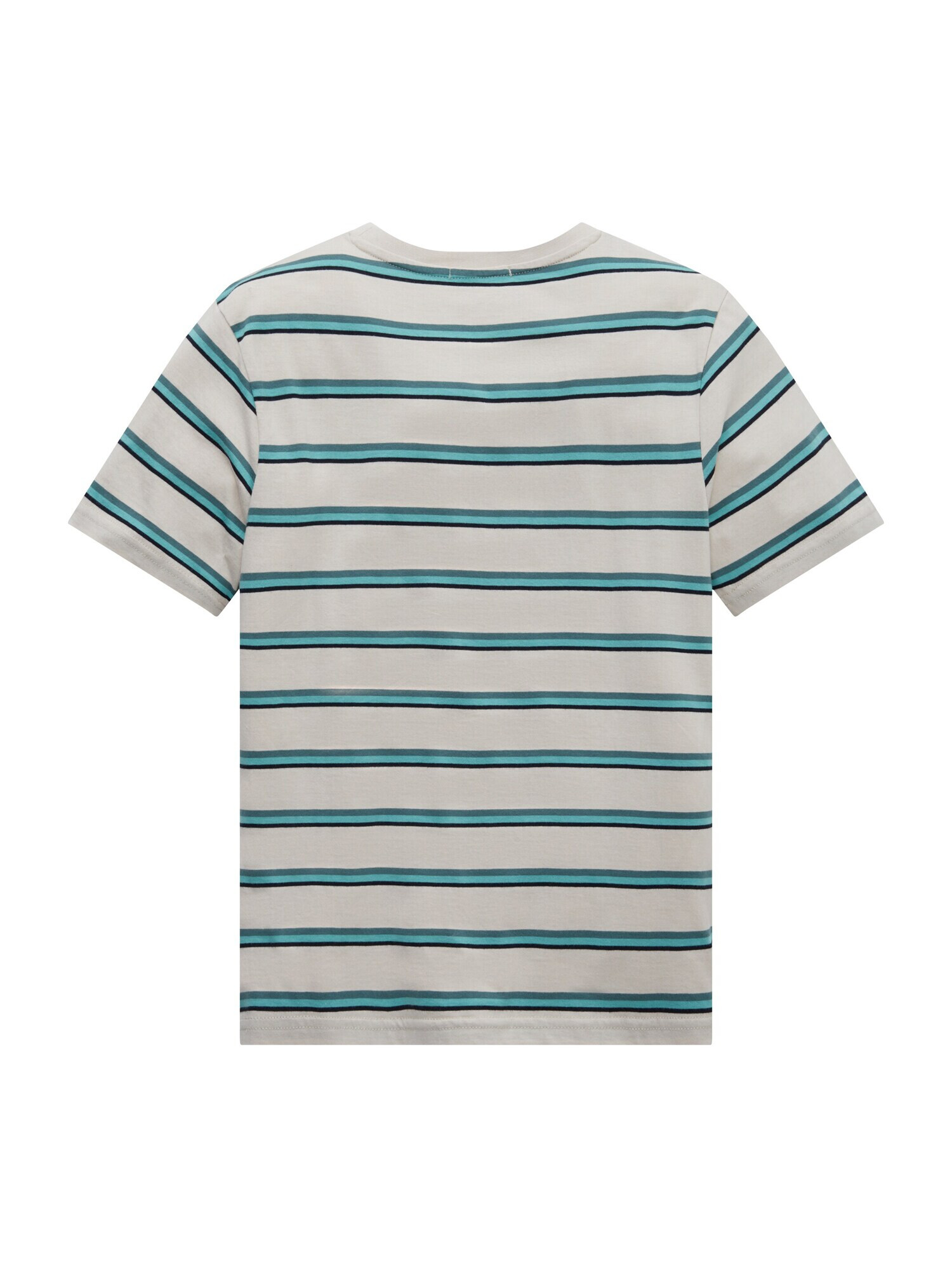 TOM TAILOR Tricou bleumarin / turcoaz / albastru fumuriu / alb - Pled.ro