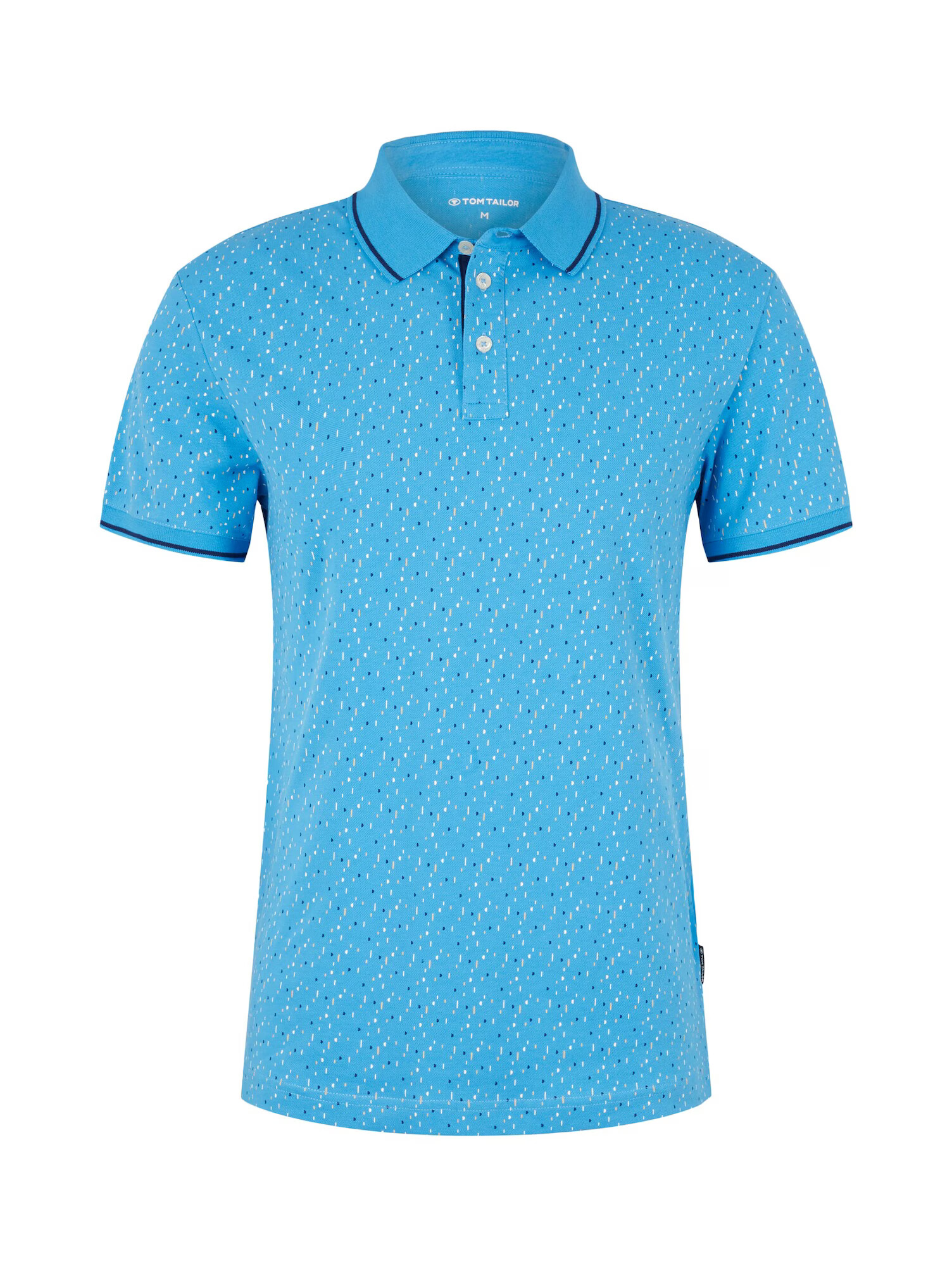 TOM TAILOR Tricou cyan / albastru închis / rosé / alb - Pled.ro