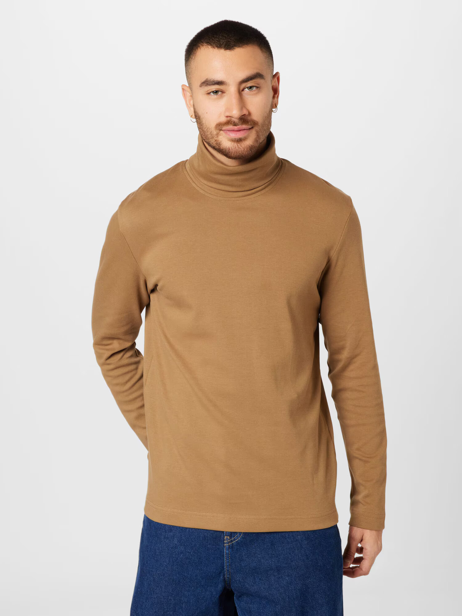 TOM TAILOR Tricou maro caramel - Pled.ro