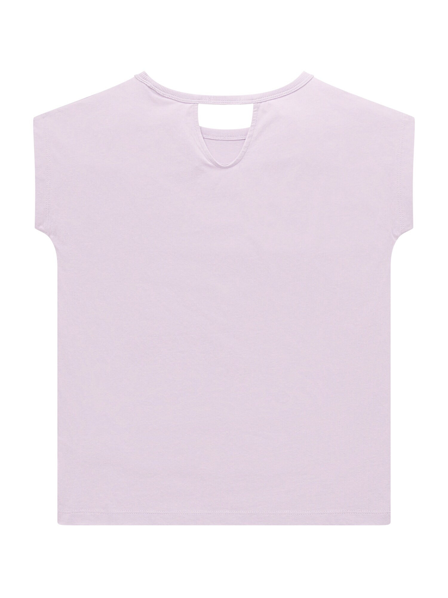 TOM TAILOR Tricou mov pastel / alb - Pled.ro