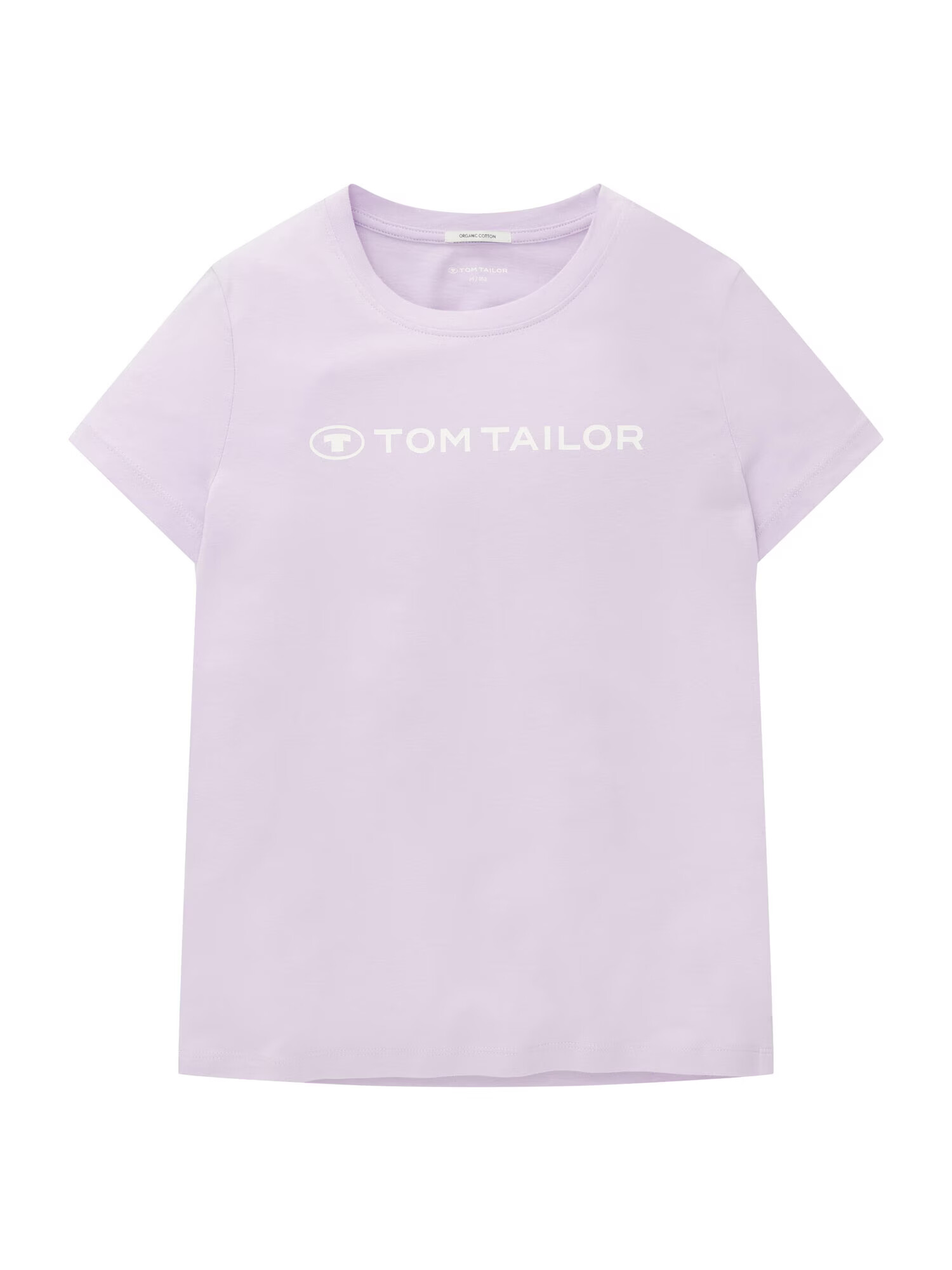 TOM TAILOR Tricou mov pastel / alb - Pled.ro