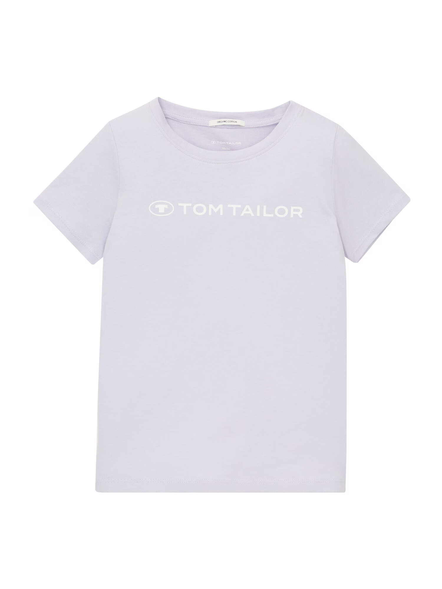 TOM TAILOR Tricou mov pastel / alb - Pled.ro