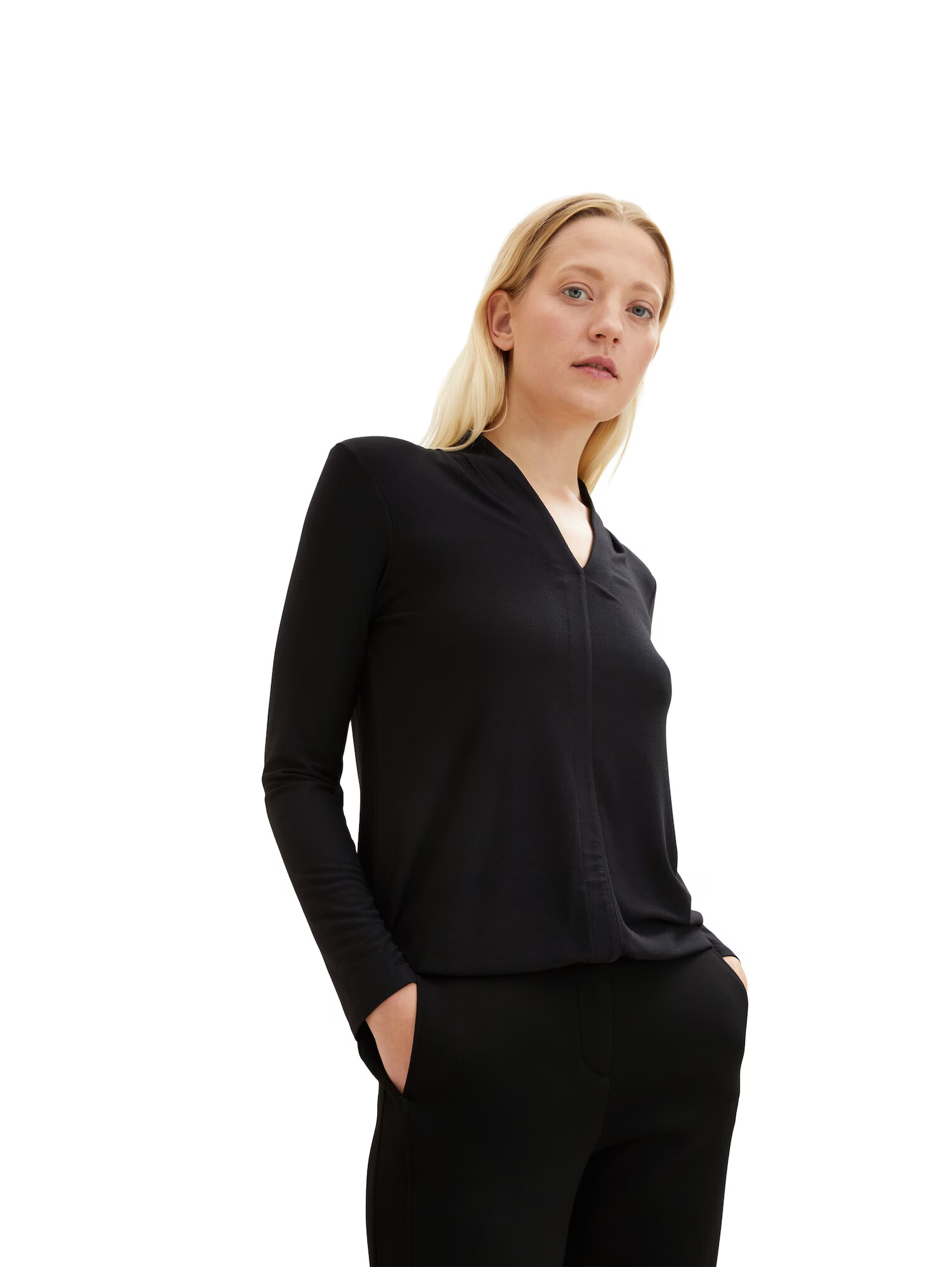 TOM TAILOR Tricou negru - Pled.ro