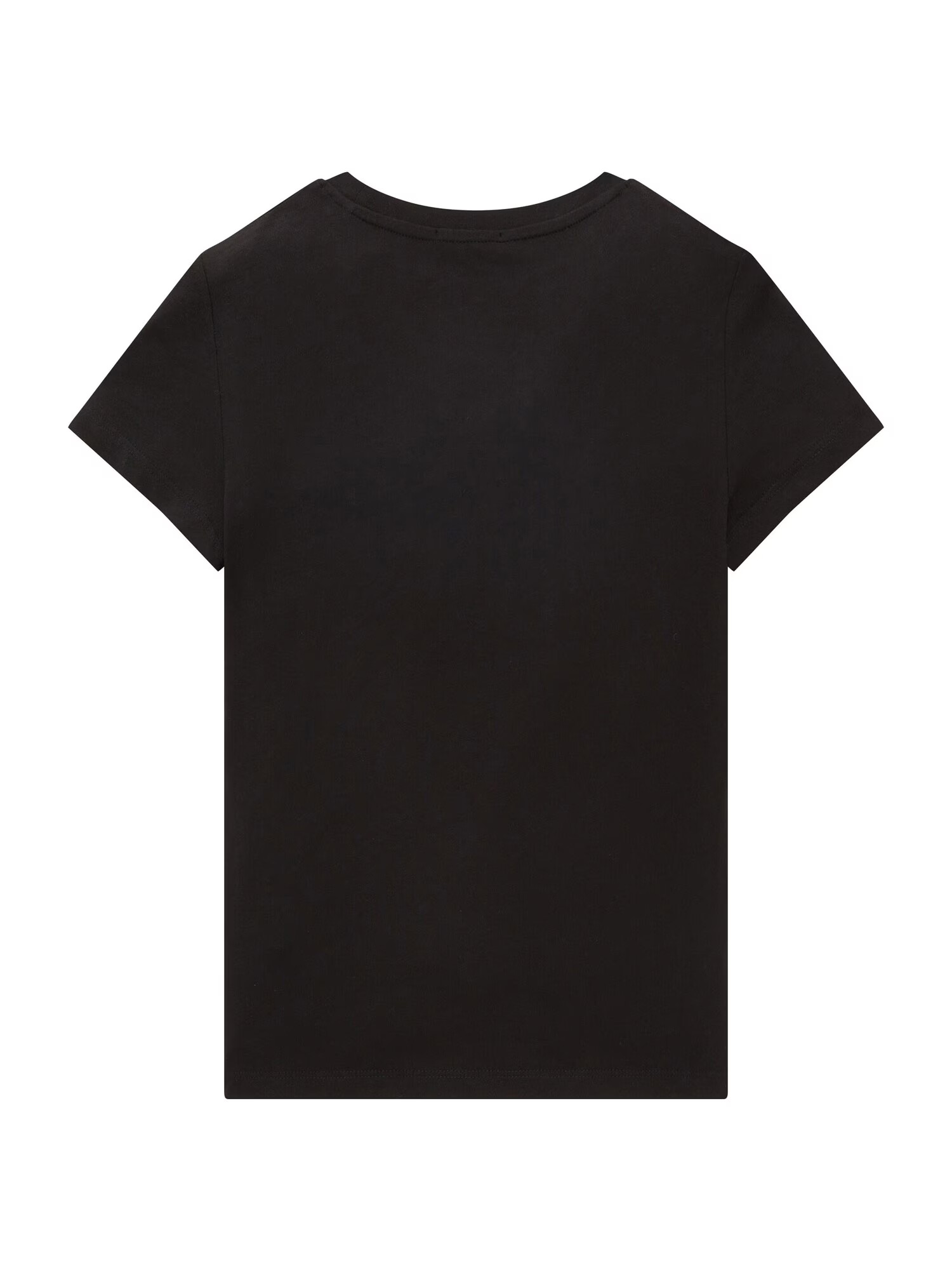 TOM TAILOR Tricou negru / alb - Pled.ro