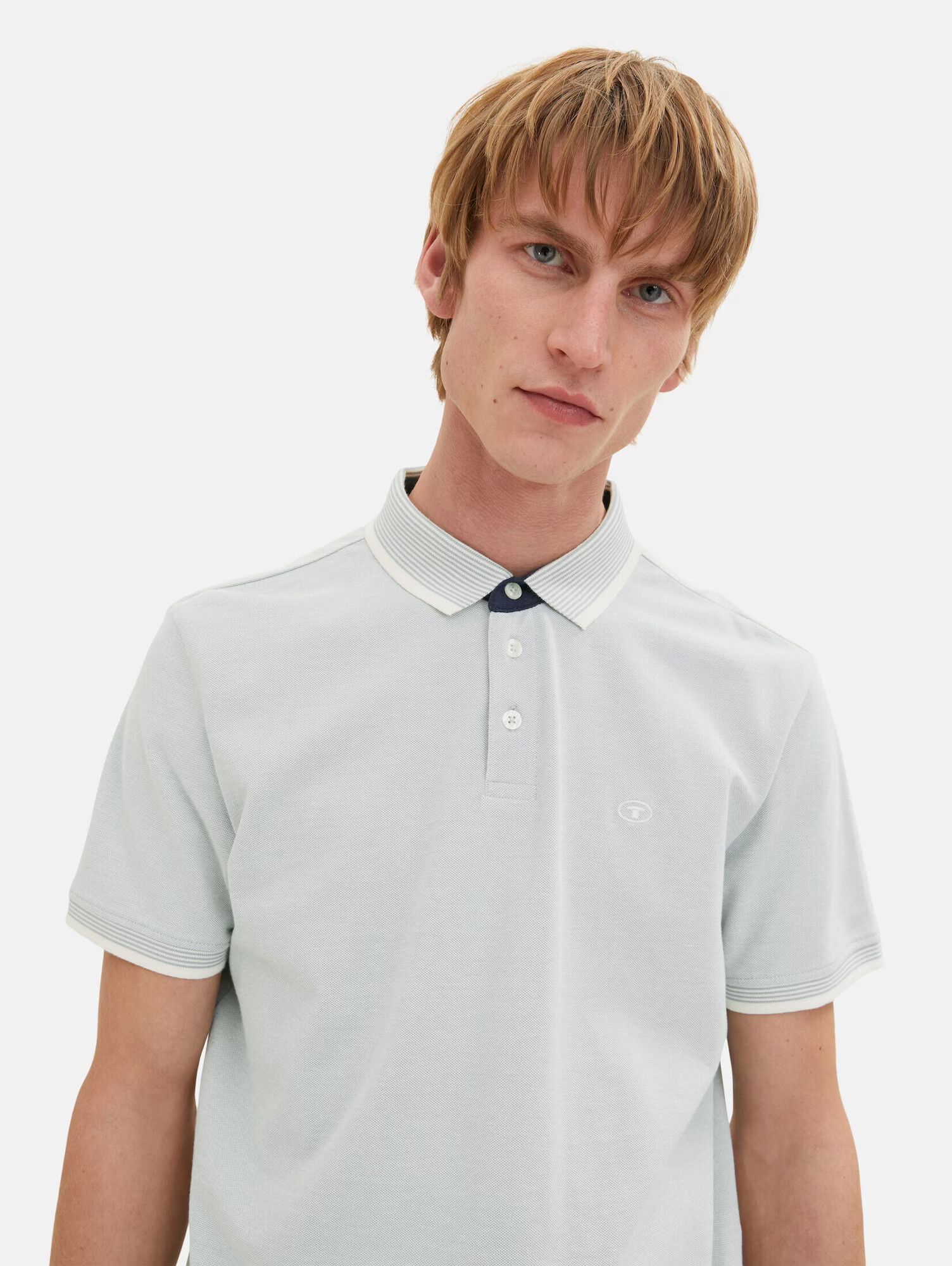 TOM TAILOR Tricou opal / alb - Pled.ro