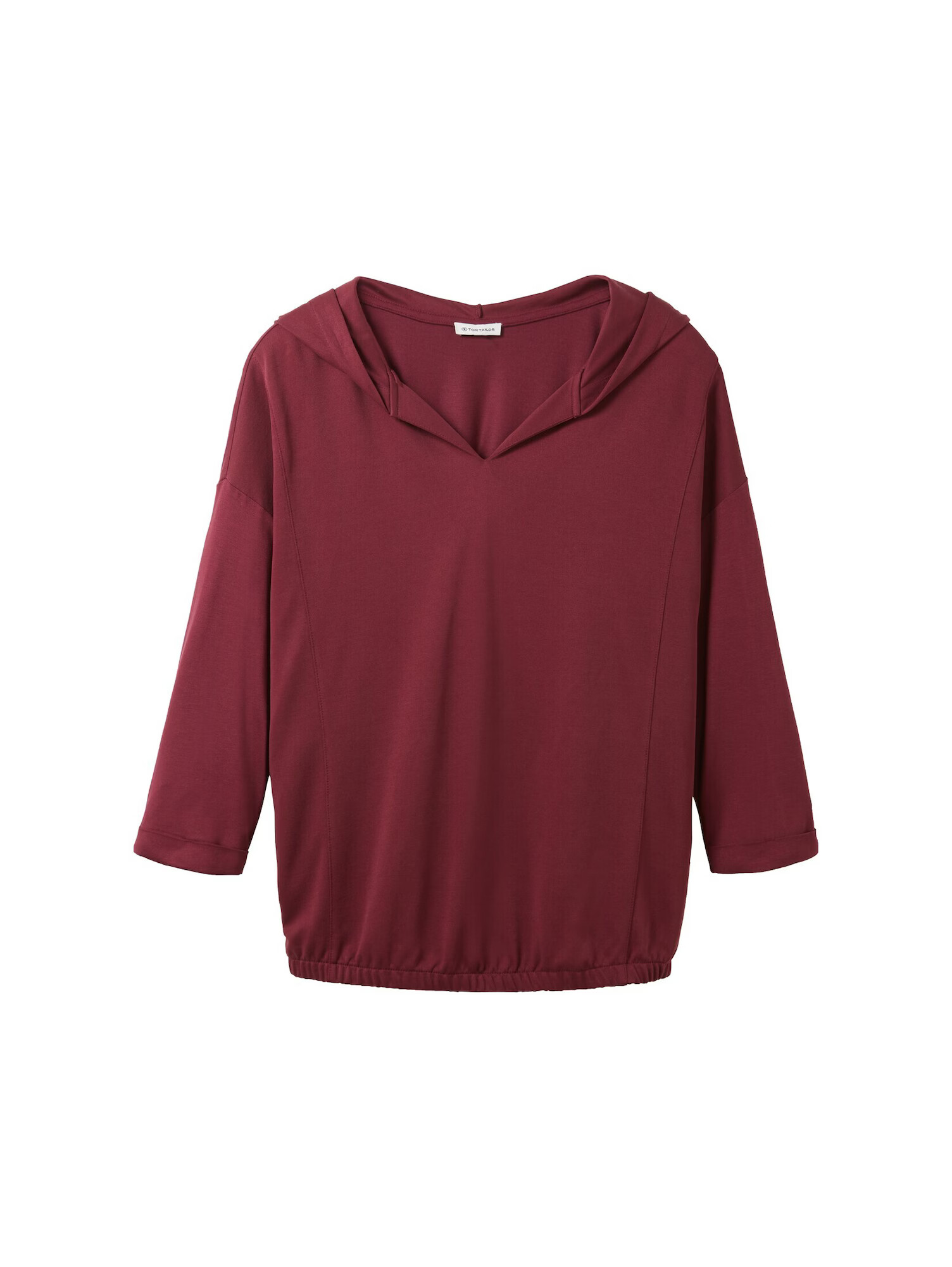 TOM TAILOR Tricou roșu burgundy - Pled.ro