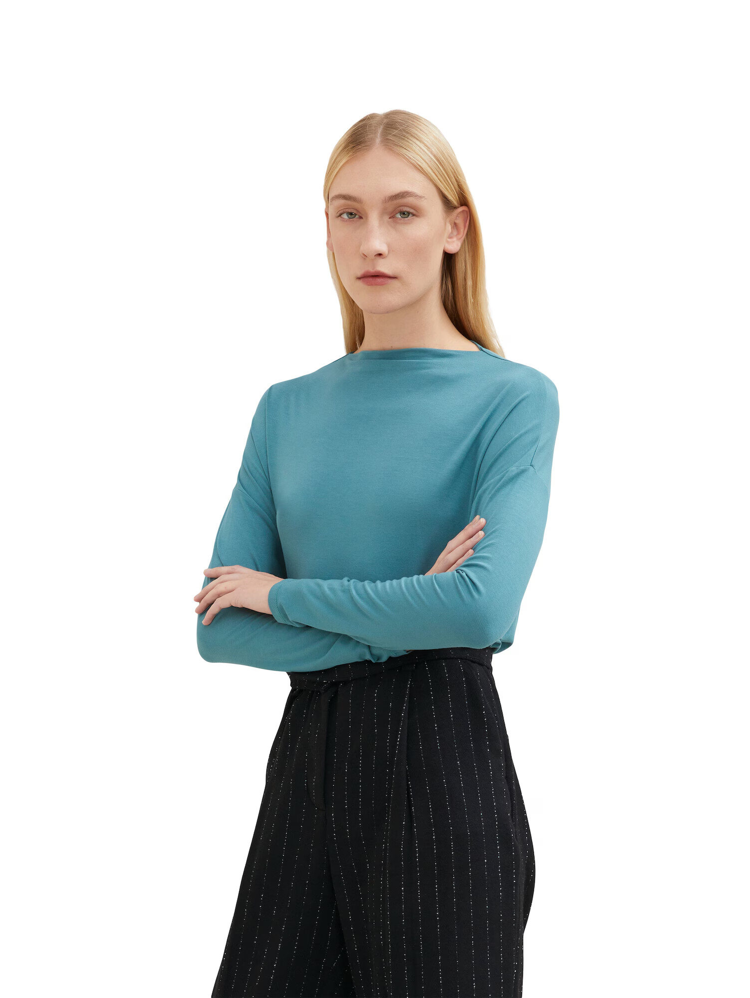 TOM TAILOR Tricou cyan - Pled.ro