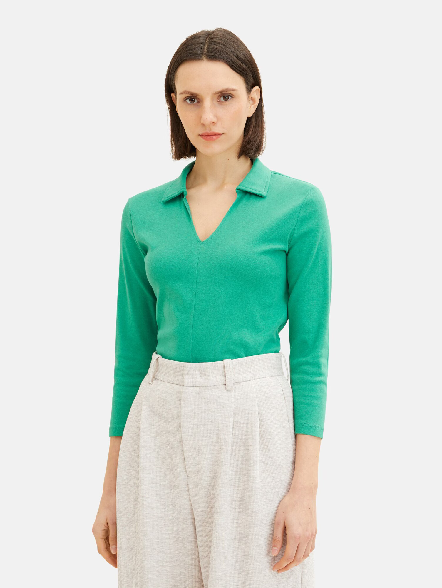 TOM TAILOR Tricou verde jad - Pled.ro