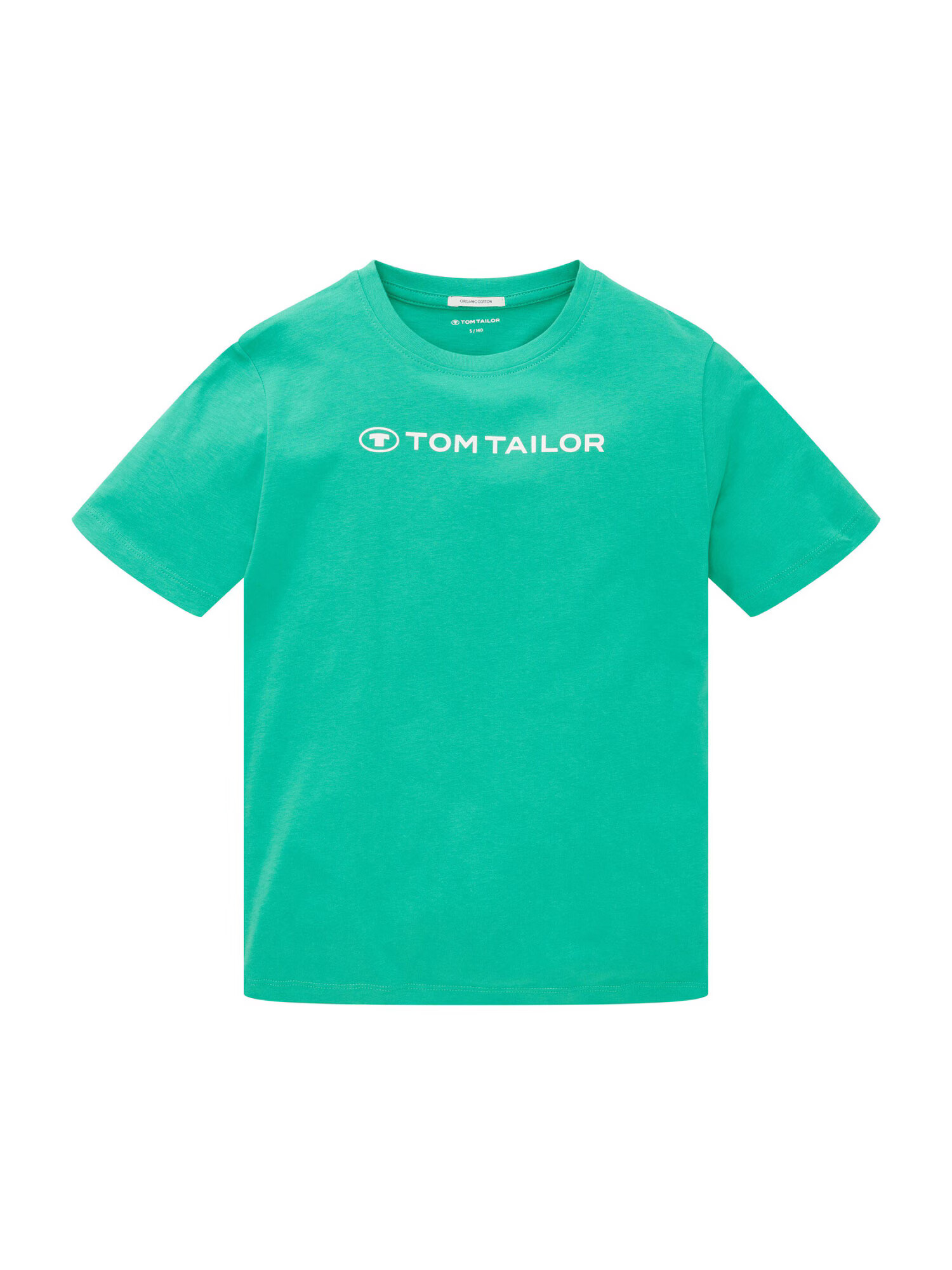 TOM TAILOR Tricou verde jad / alb - Pled.ro