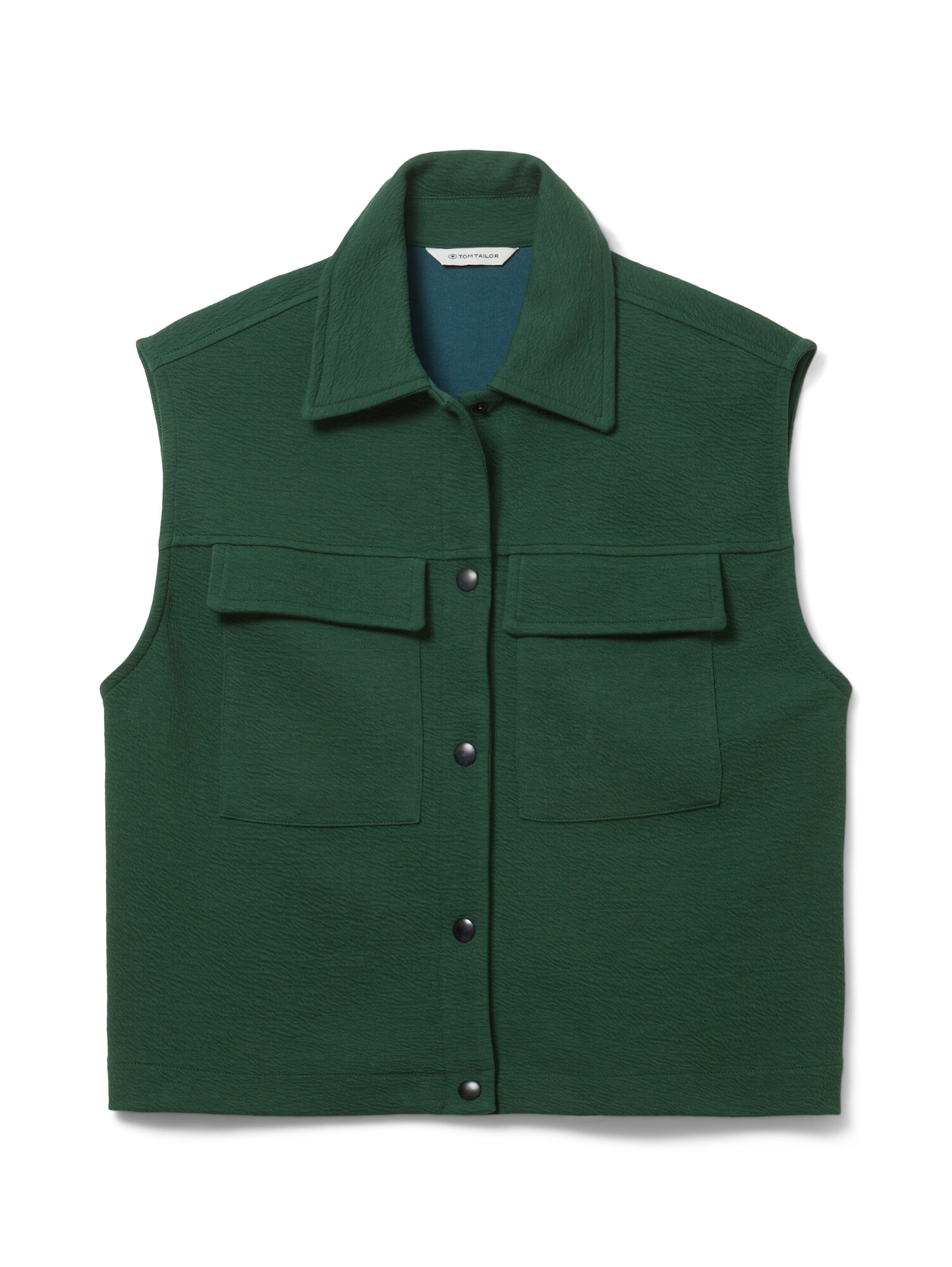 TOM TAILOR Vestă verde - Pled.ro