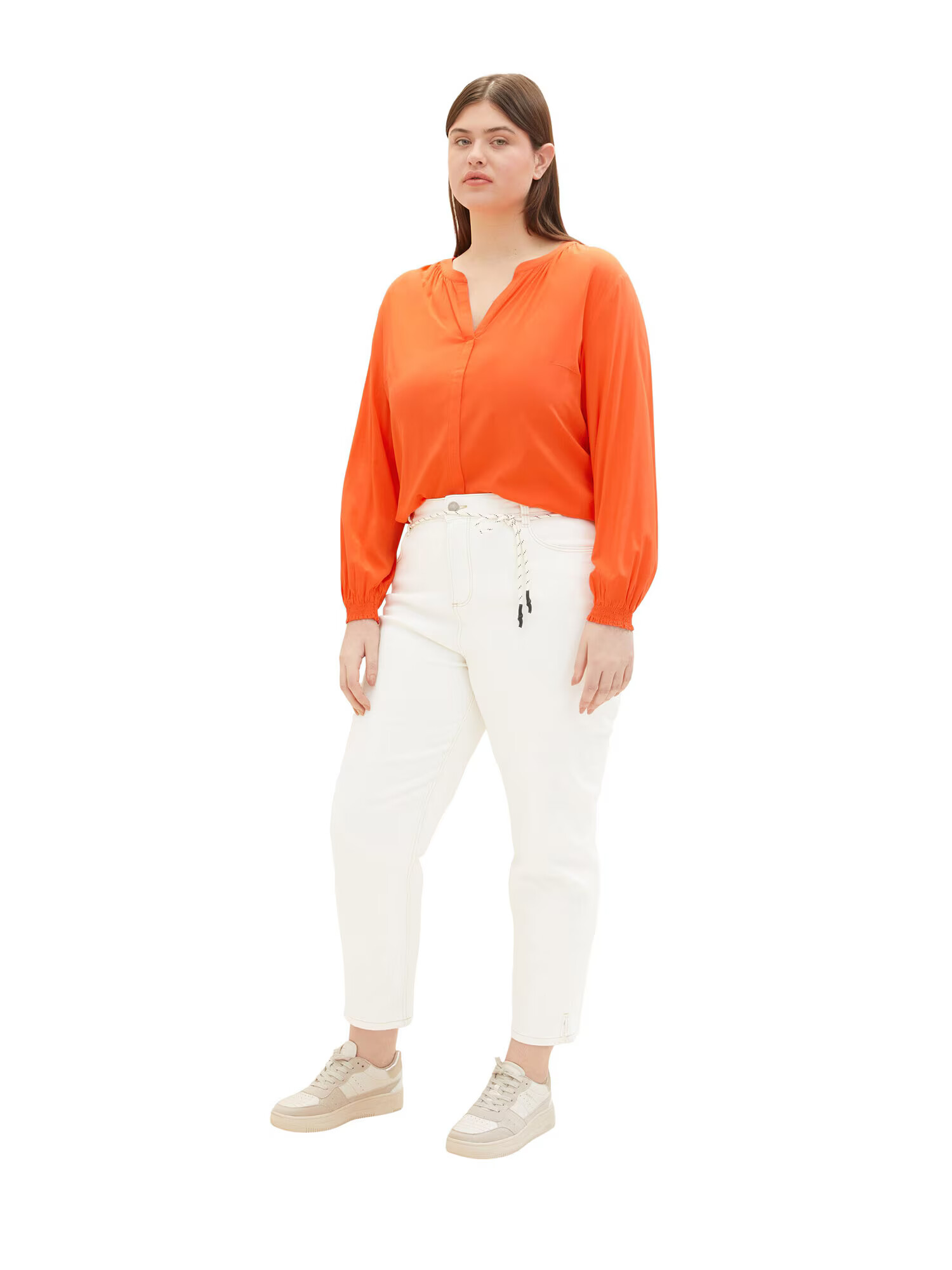 Tom Tailor Women + Bluză roșu orange - Pled.ro