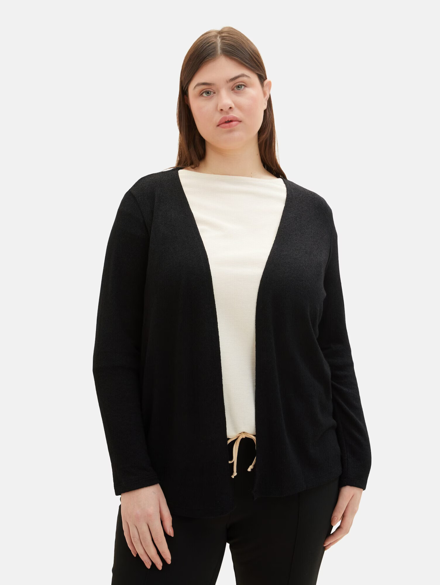 Tom Tailor Women + Geacă tricotată negru - Pled.ro