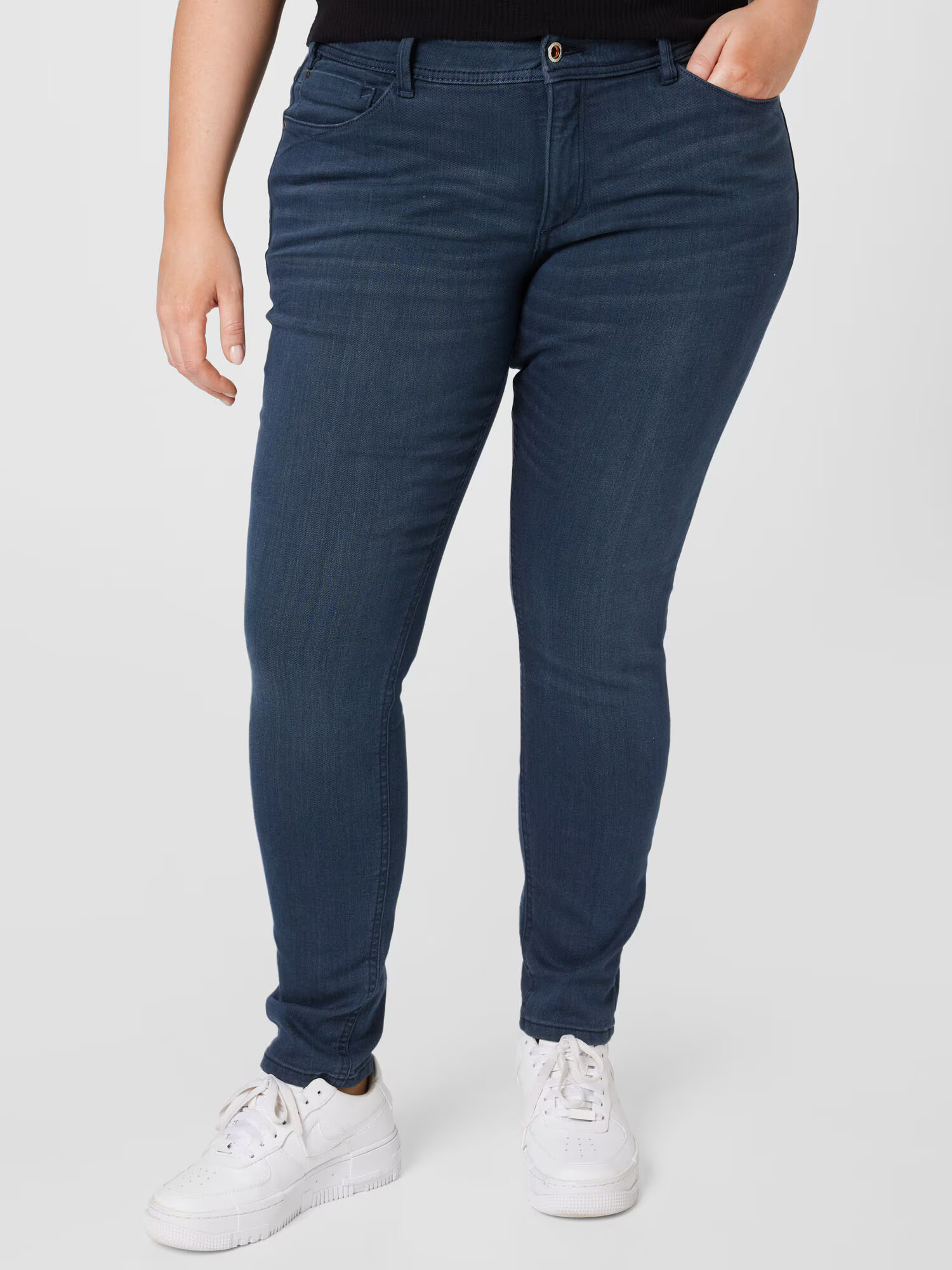 Tom Tailor Women + Jeans albastru închis - Pled.ro