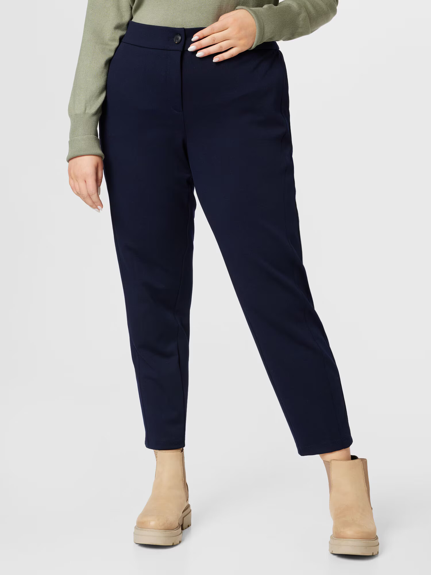 Tom Tailor Women + Pantaloni eleganți bleumarin - Pled.ro