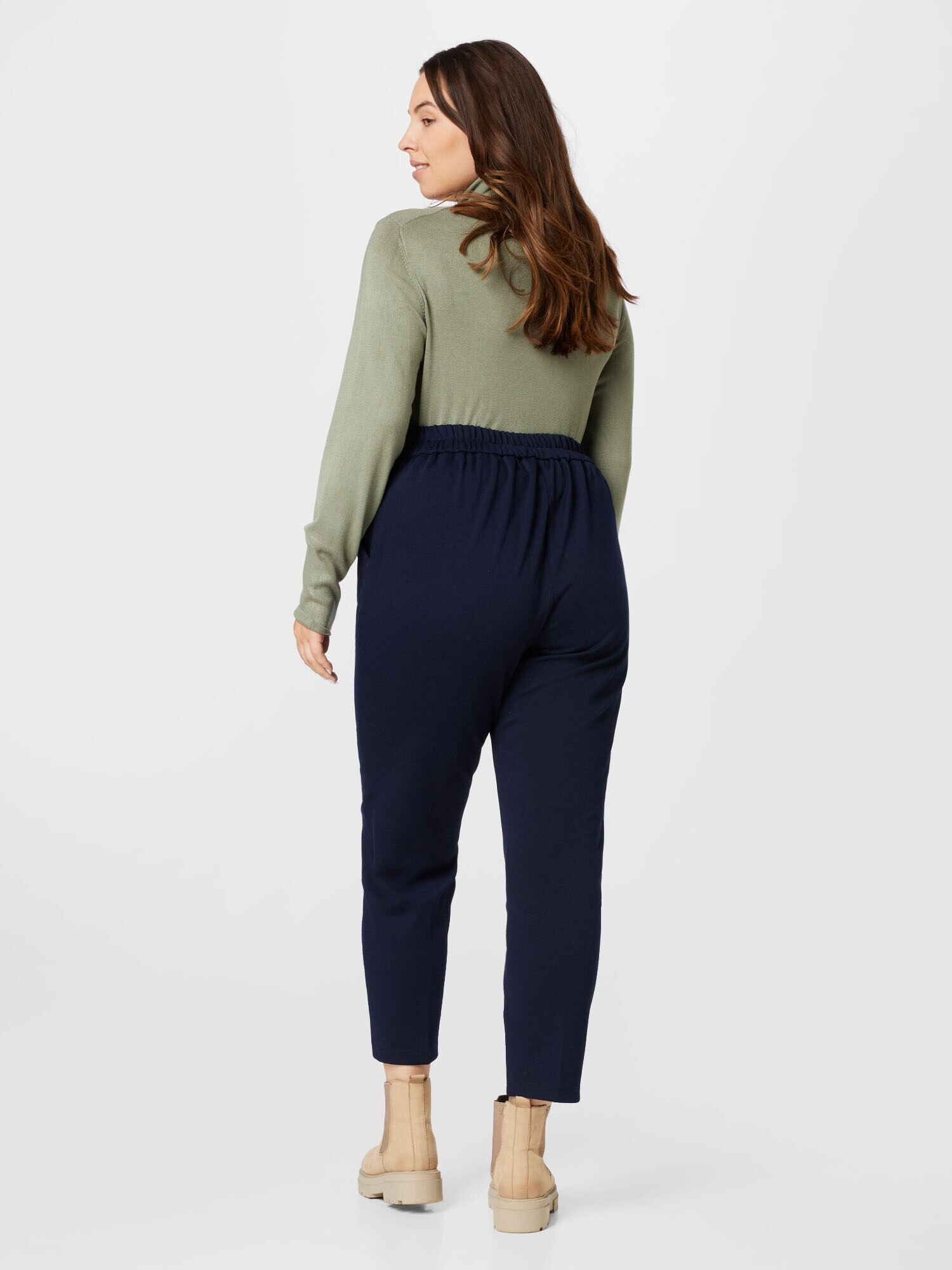 Tom Tailor Women + Pantaloni eleganți bleumarin - Pled.ro