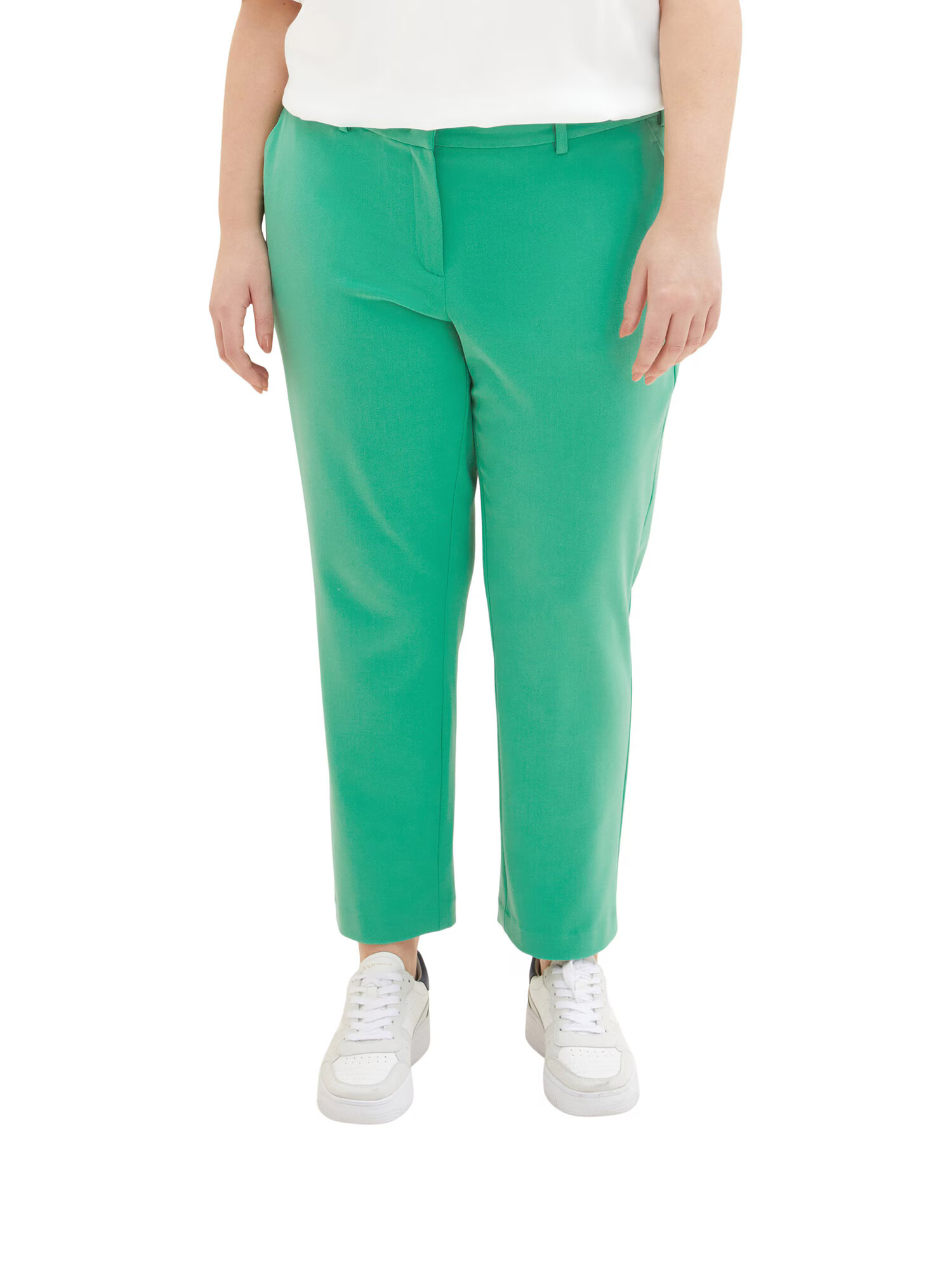 Tom Tailor Women + Pantaloni eleganți verde - Pled.ro