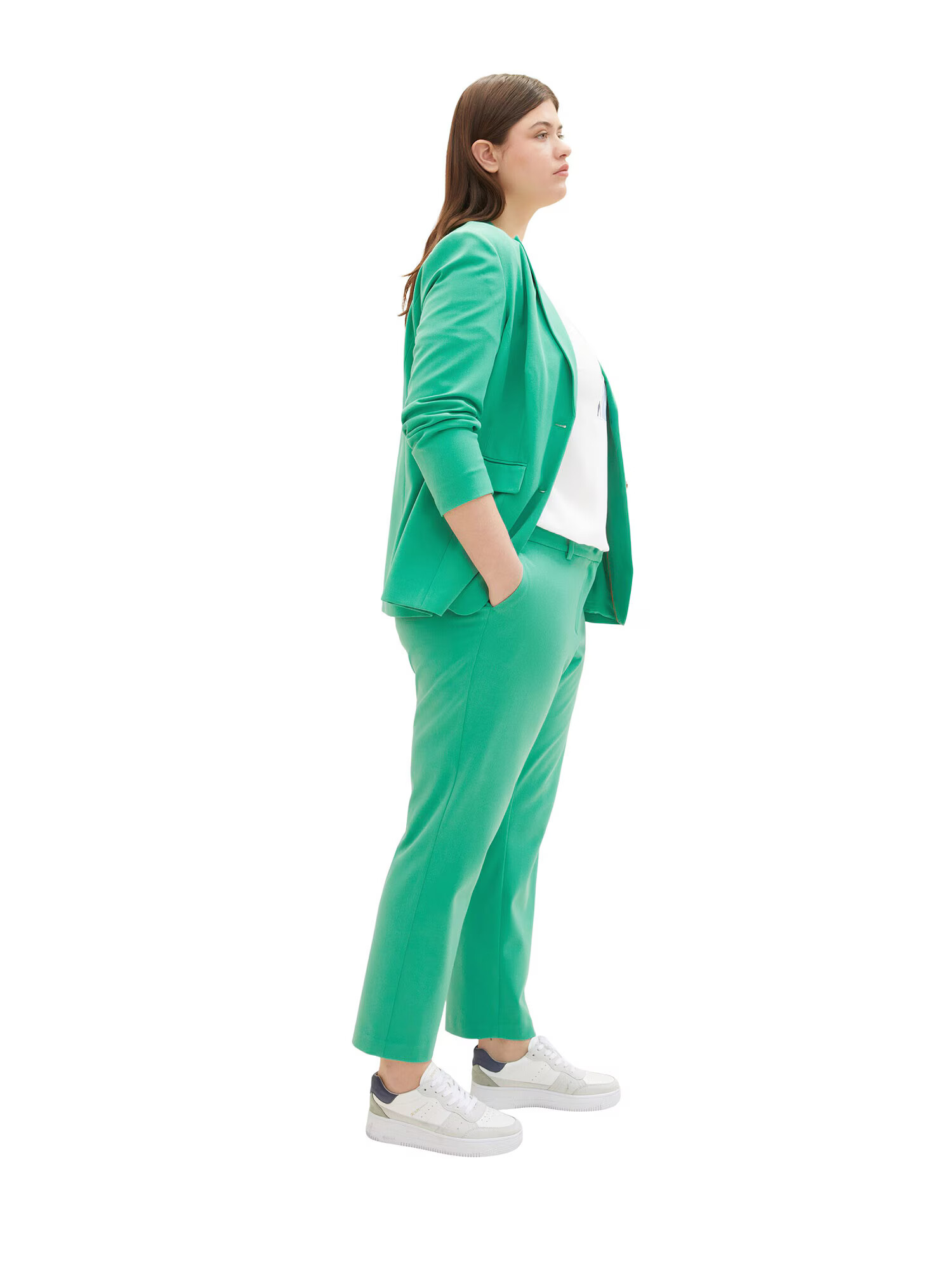 Tom Tailor Women + Pantaloni eleganți verde - Pled.ro