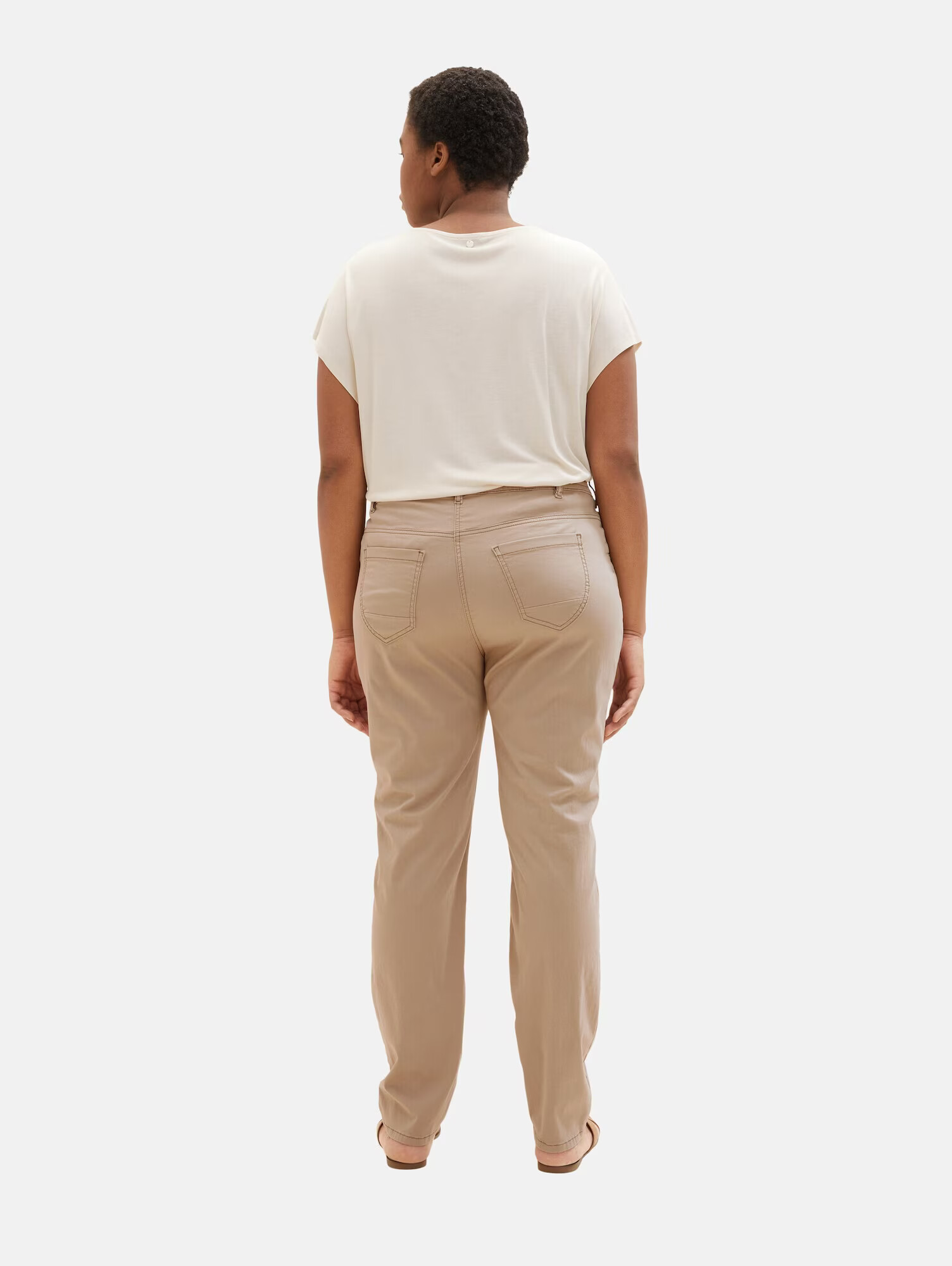 Tom Tailor Women + Pantaloni maro deschis - Pled.ro