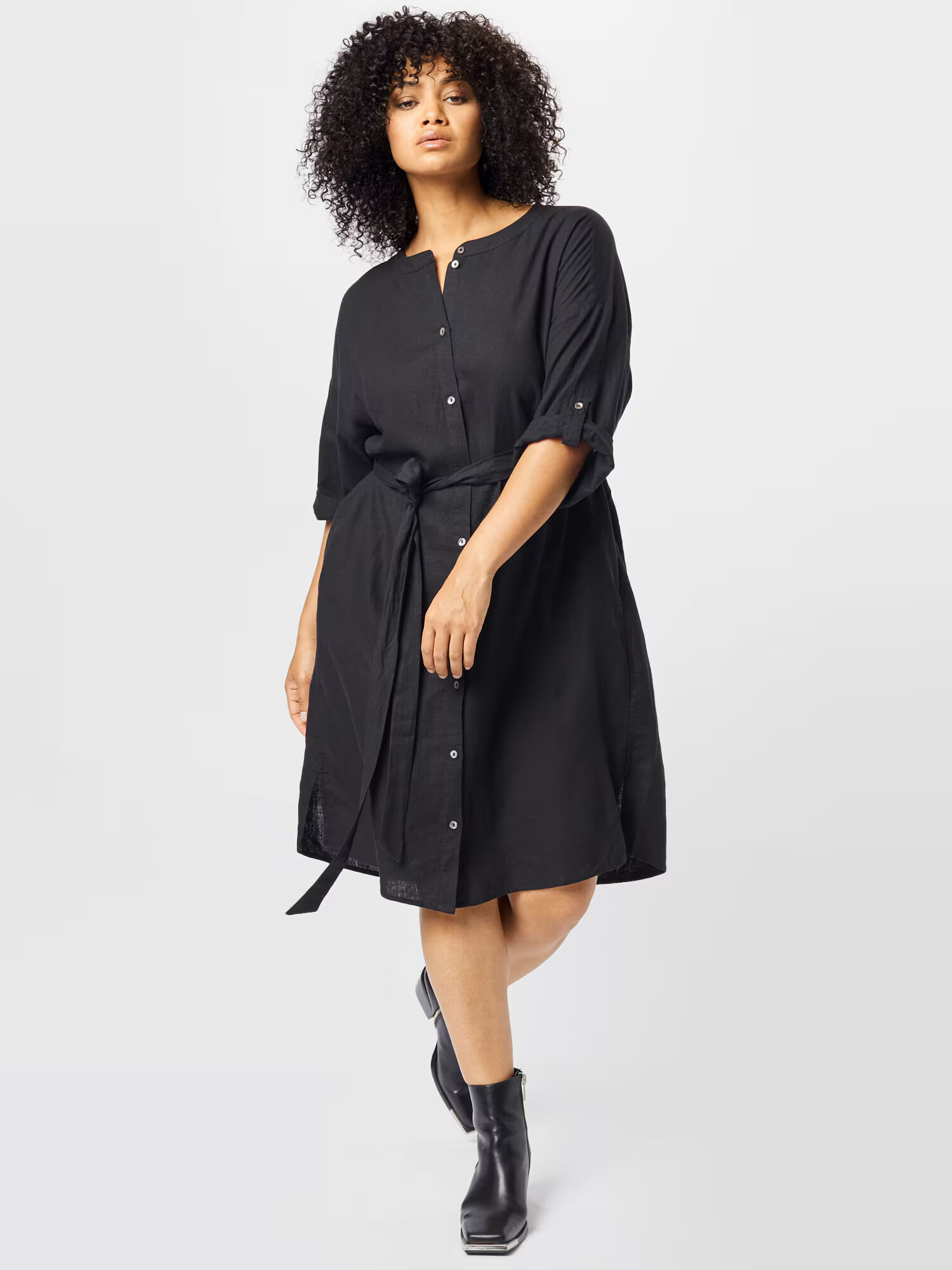 Tom Tailor Women + Rochie tip bluză negru - Pled.ro