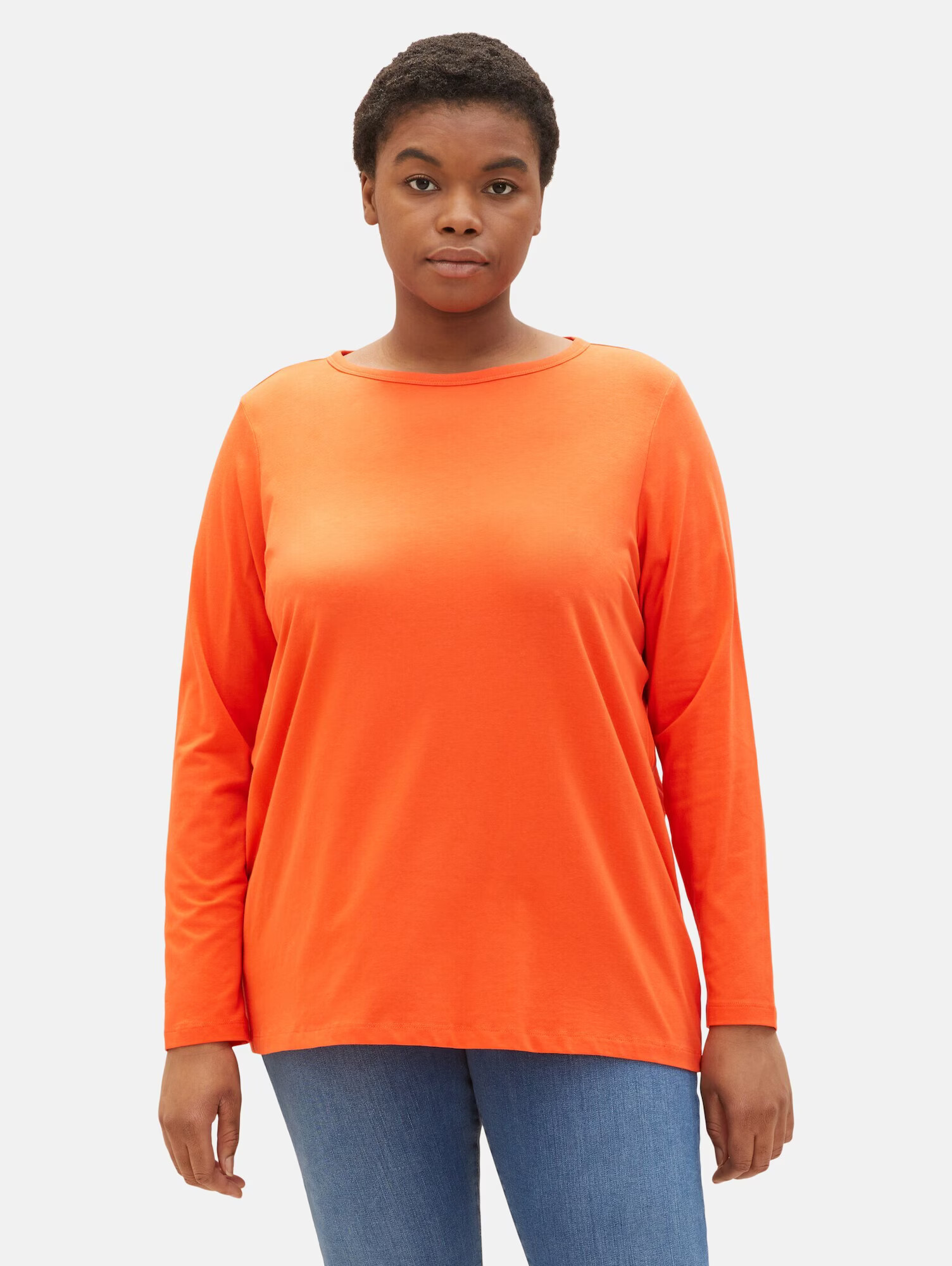 Tom Tailor Women + Tricou roșu orange - Pled.ro