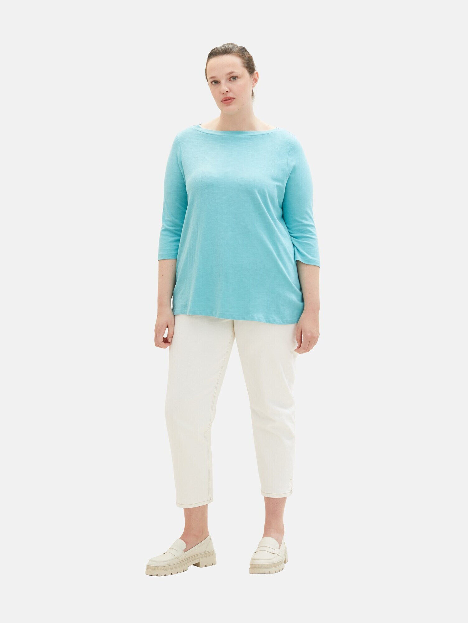 Tom Tailor Women + Tricou turcoaz - Pled.ro