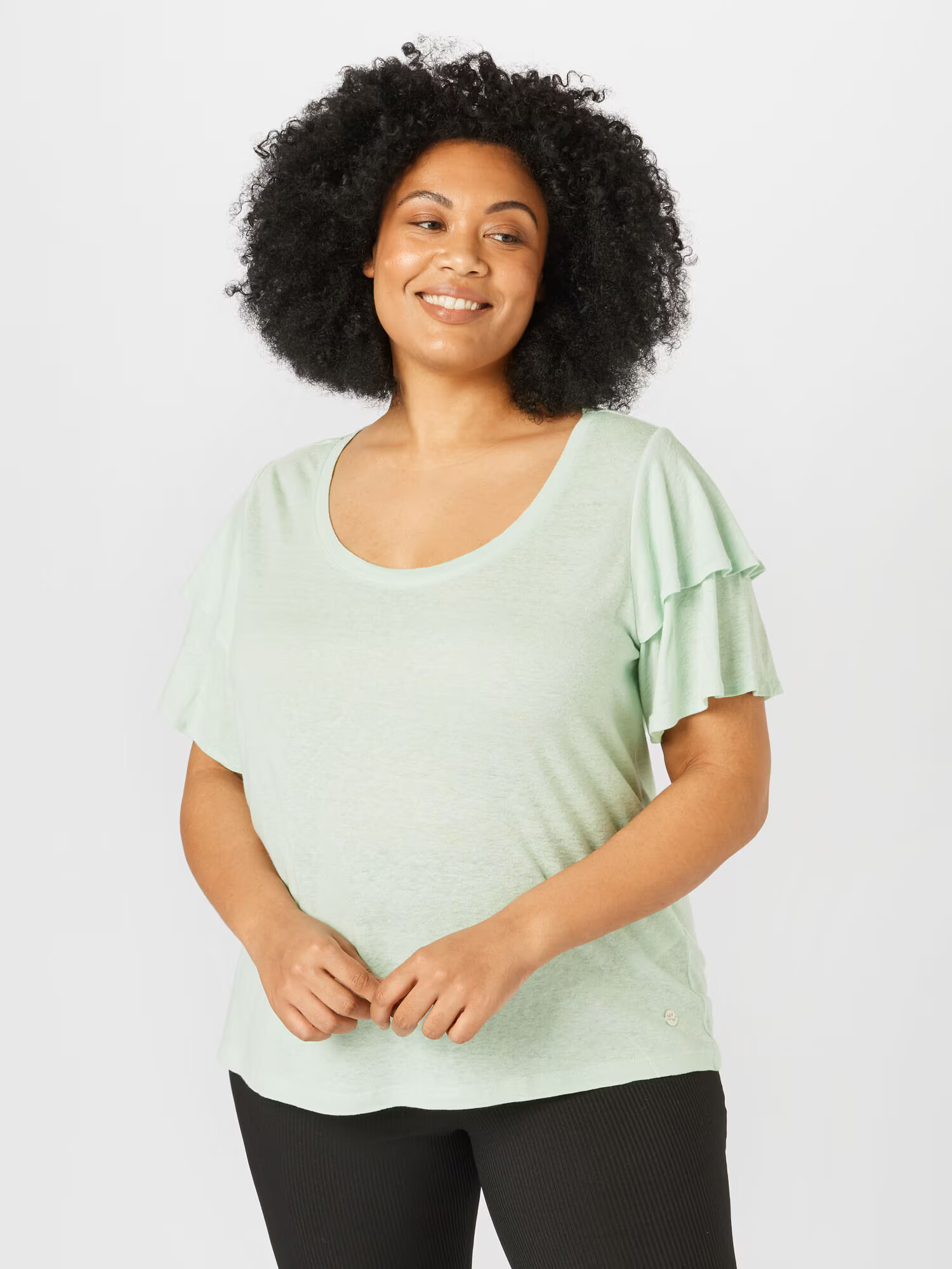 Tom Tailor Women + Tricou verde pastel - Pled.ro