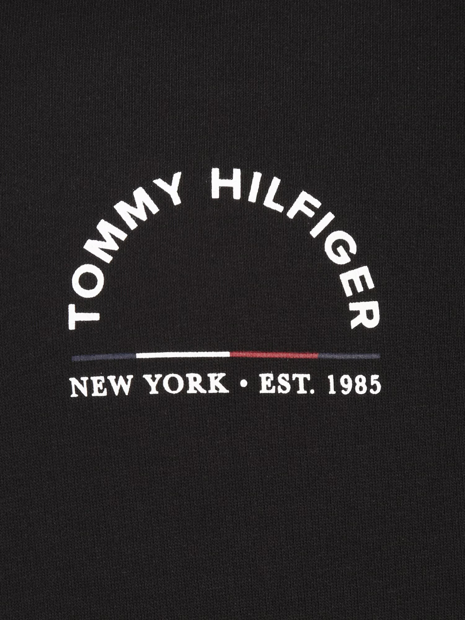 Tommy Hilfiger Big & Tall Bluză de molton negru / alb - Pled.ro