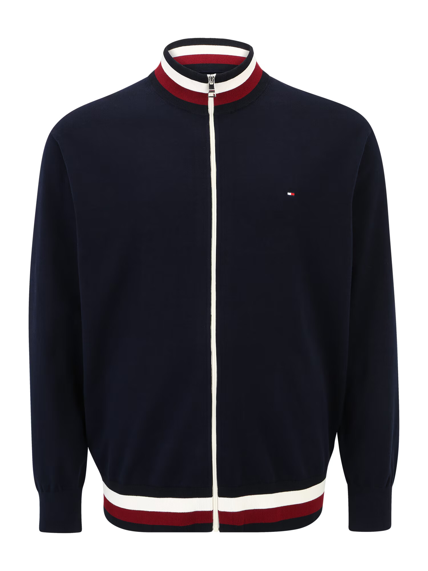 Tommy Hilfiger Big & Tall Hanorac bleumarin / roşu închis / alb - Pled.ro