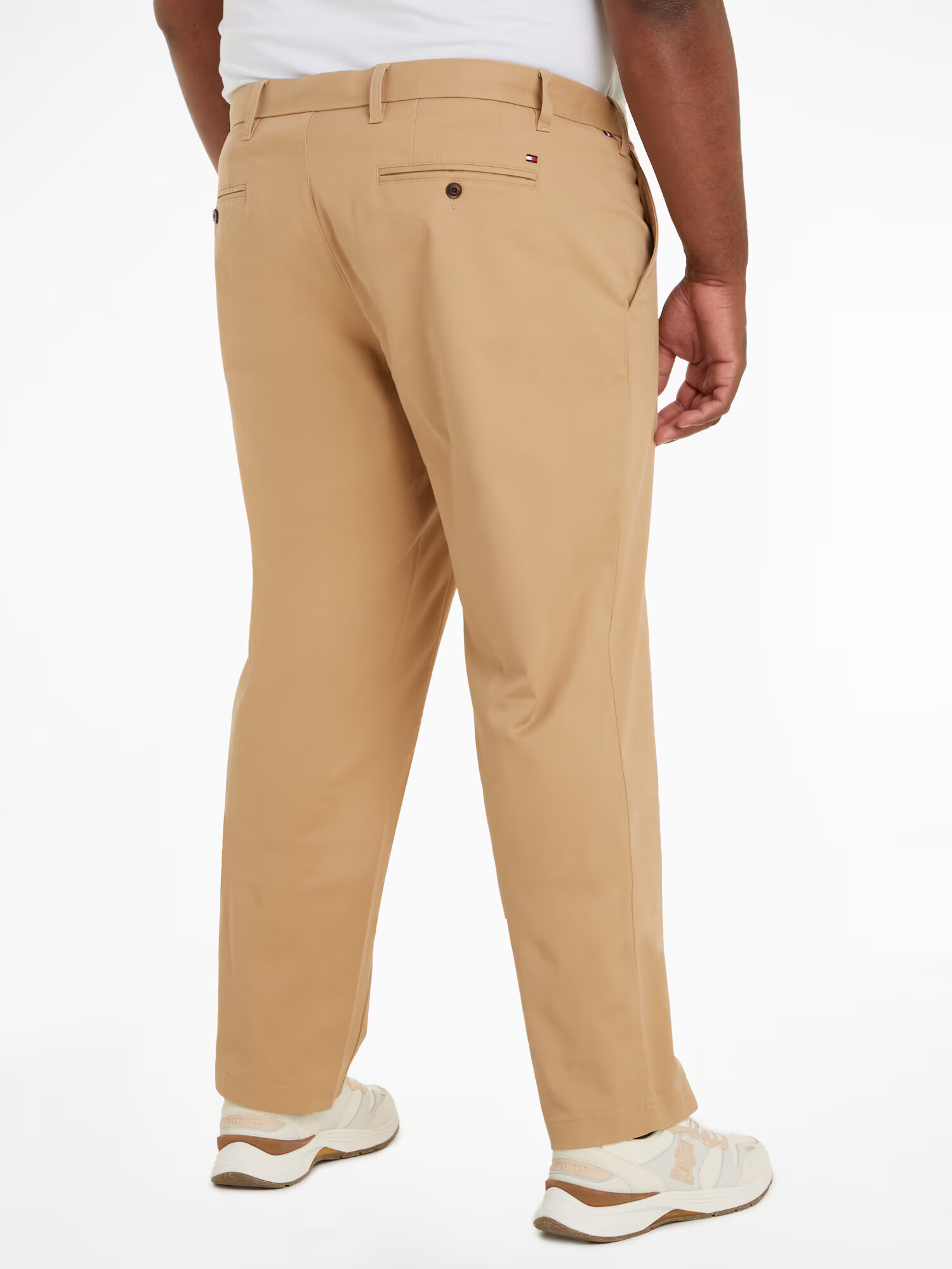 Tommy Hilfiger Big & Tall Pantaloni eleganți 'Madison' bleumarin / maro deschis / roșu / alb - Pled.ro