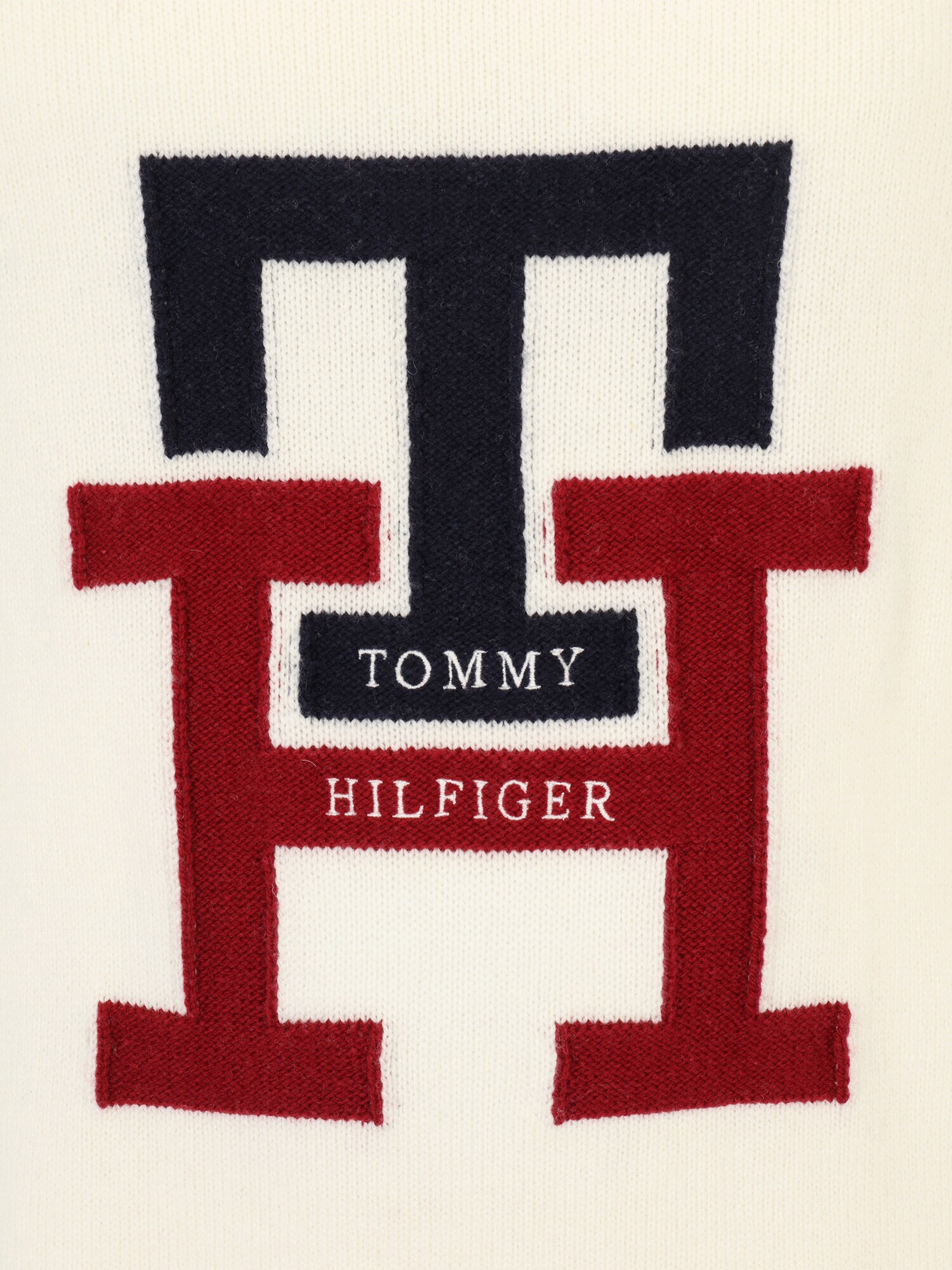 Tommy Hilfiger Big & Tall Pulover albastru noapte / roşu închis / alb lână - Pled.ro