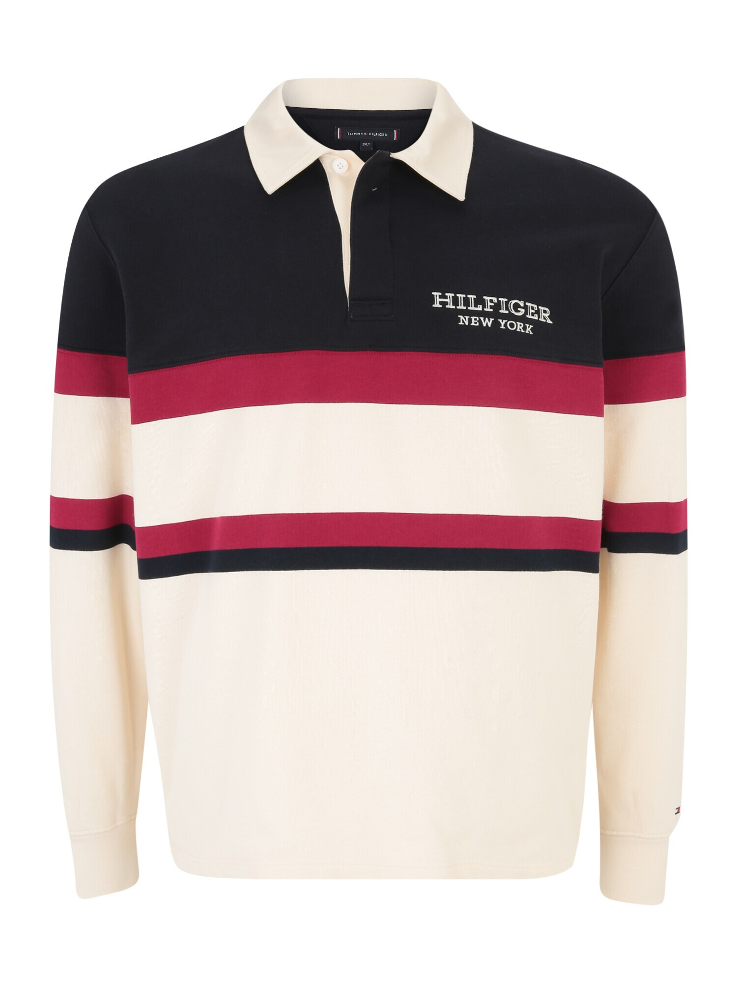 Tommy Hilfiger Big & Tall Tricou bej / roșu vin / negru - Pled.ro