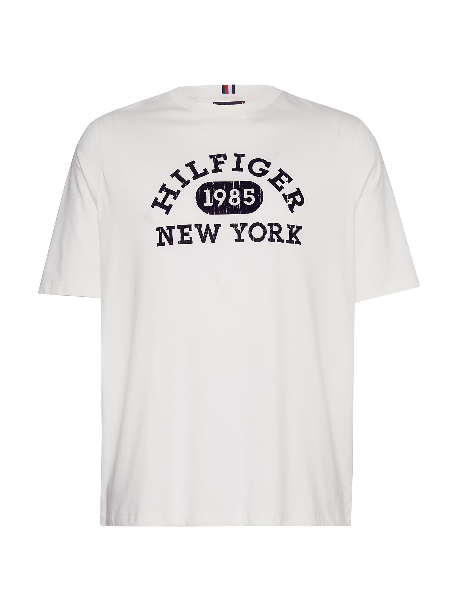 Tommy Hilfiger Big & Tall Tricou negru / alb - Pled.ro