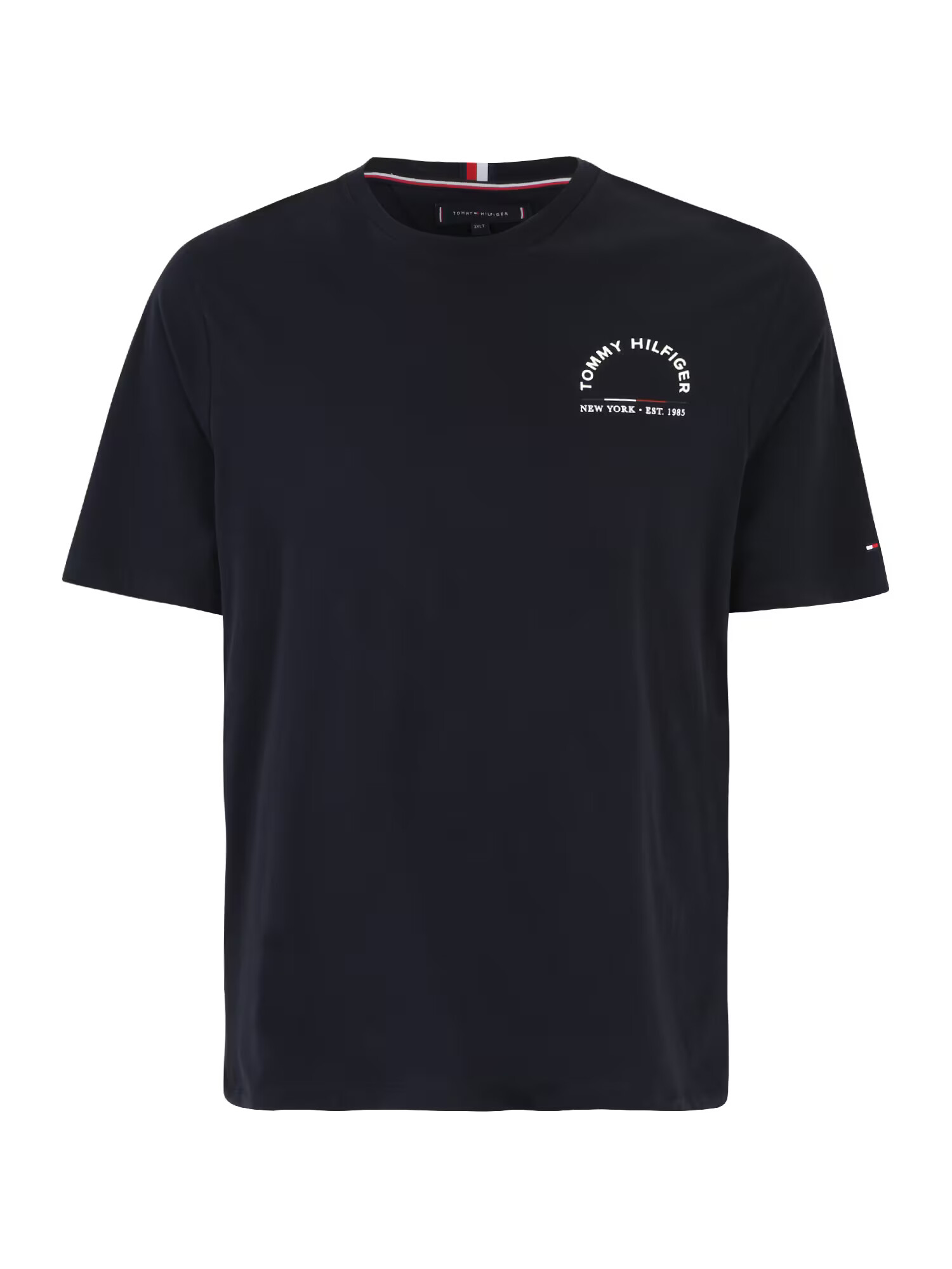 Tommy Hilfiger Big & Tall Tricou 'Shadow' albastru noapte / roșu / alb - Pled.ro