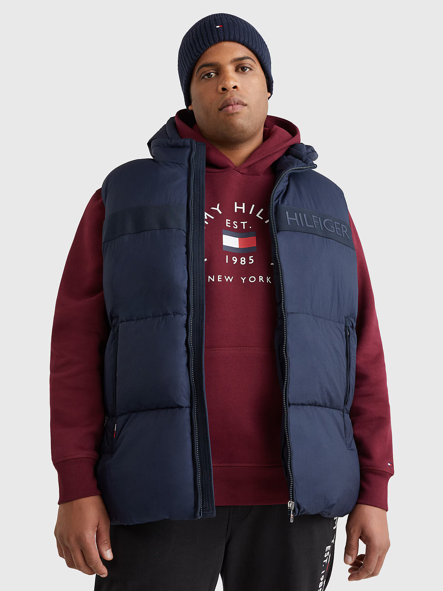 Tommy Hilfiger Big & Tall Vestă albastru noapte / roșu / alb - Pled.ro