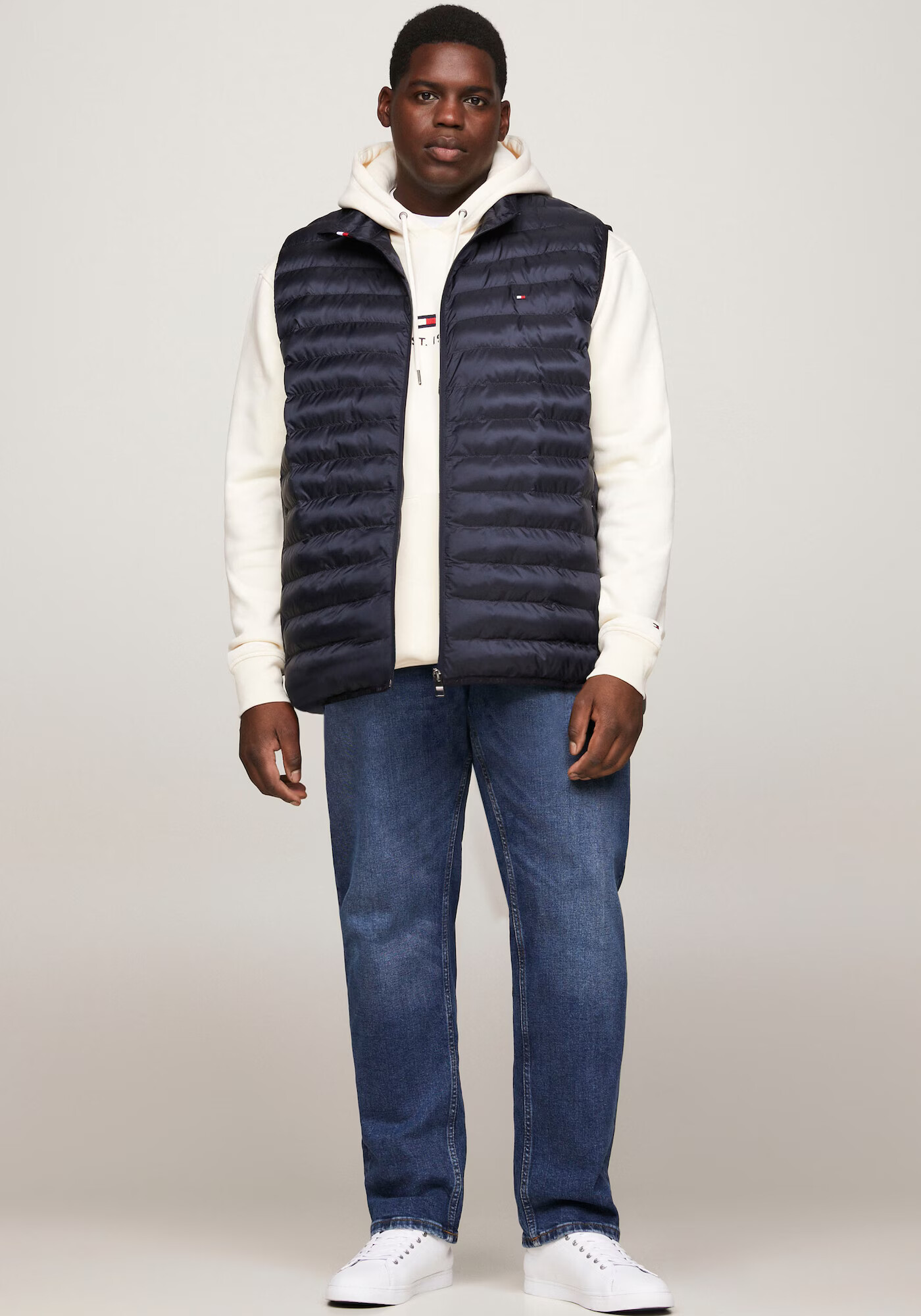 Tommy Hilfiger Big & Tall Vestă bleumarin / roșu / alb - Pled.ro