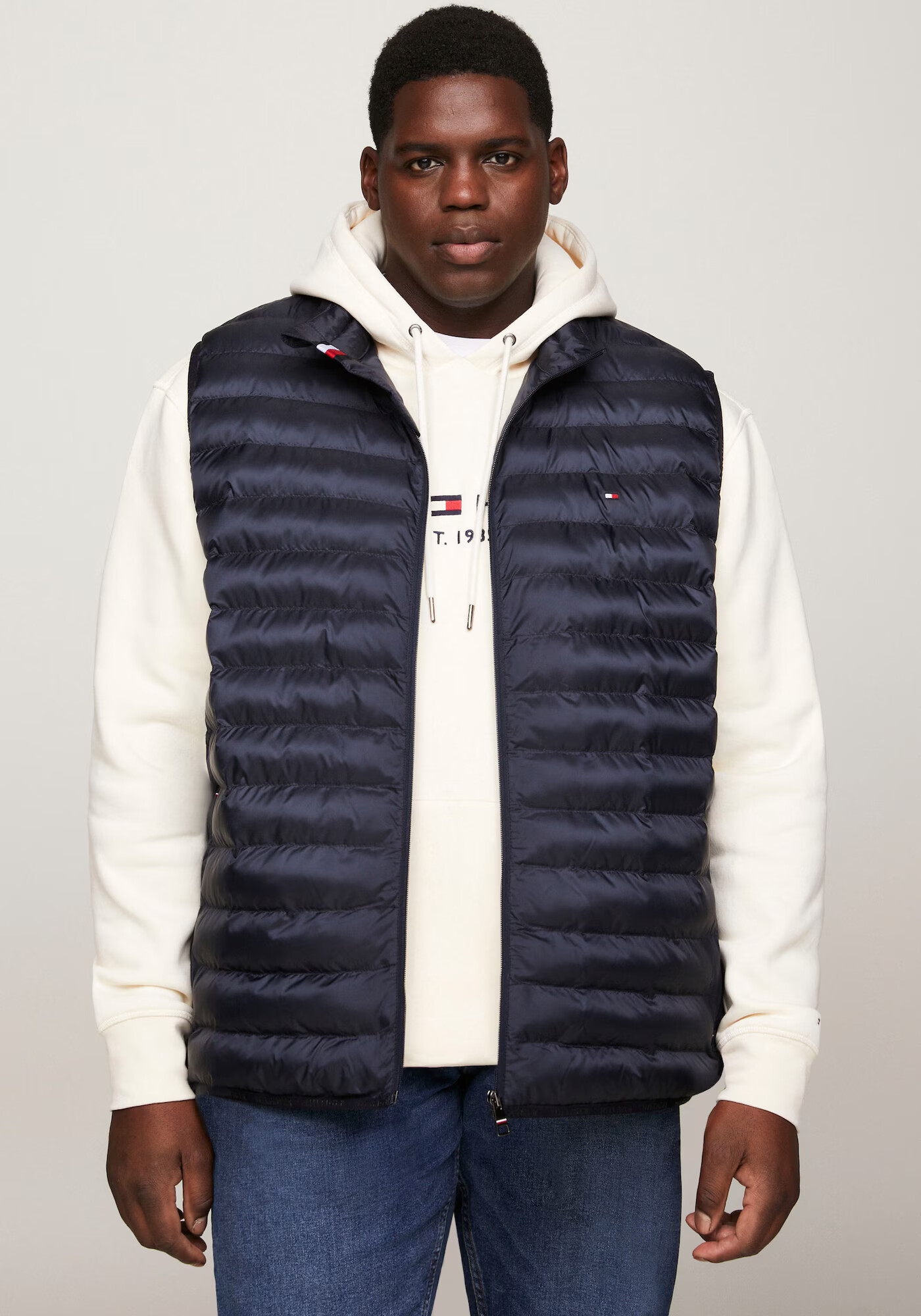 Tommy Hilfiger Big & Tall Vestă bleumarin / roșu / alb - Pled.ro