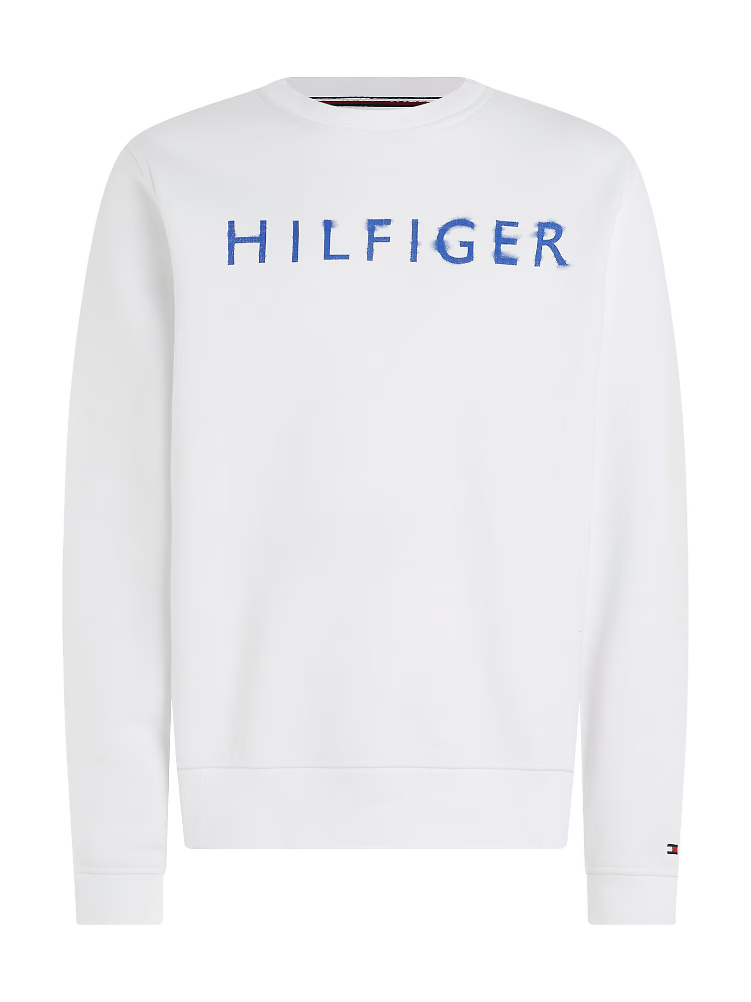 TOMMY HILFIGER Bluză de molton albastru / alb - Pled.ro