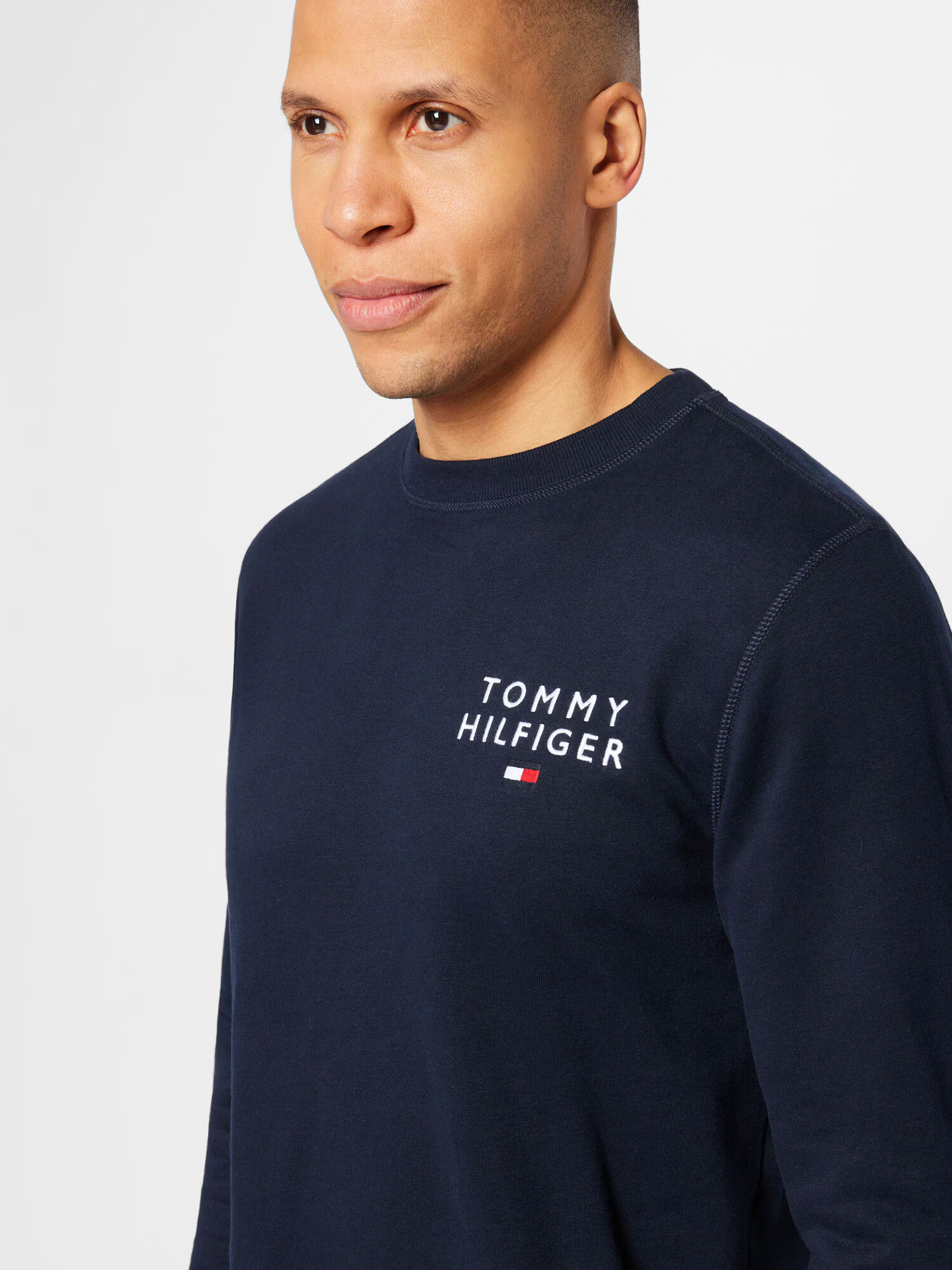 TOMMY HILFIGER Bluză de molton albastru închis / roșu / alb - Pled.ro