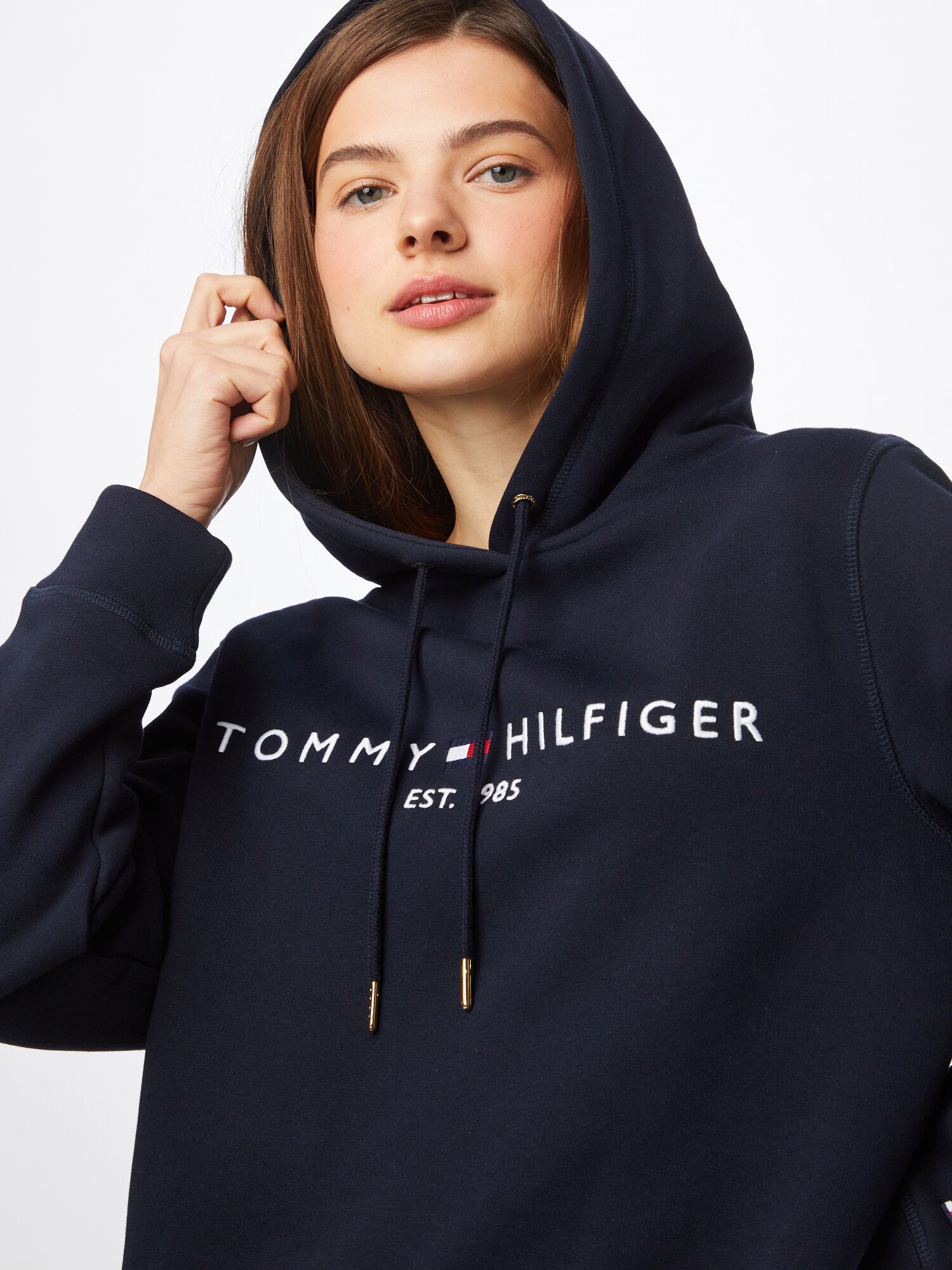 TOMMY HILFIGER Bluză de molton albastru marin / albastru noapte / roșu / alb - Pled.ro