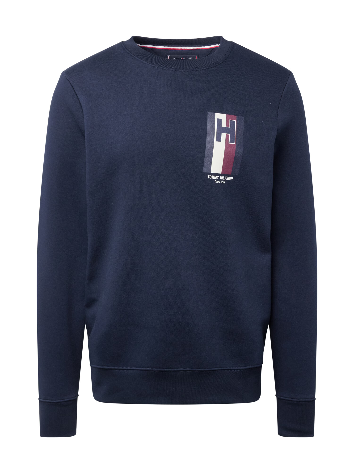 TOMMY HILFIGER Bluză de molton albastru marin / bleumarin / roșu carmin / alb - Pled.ro