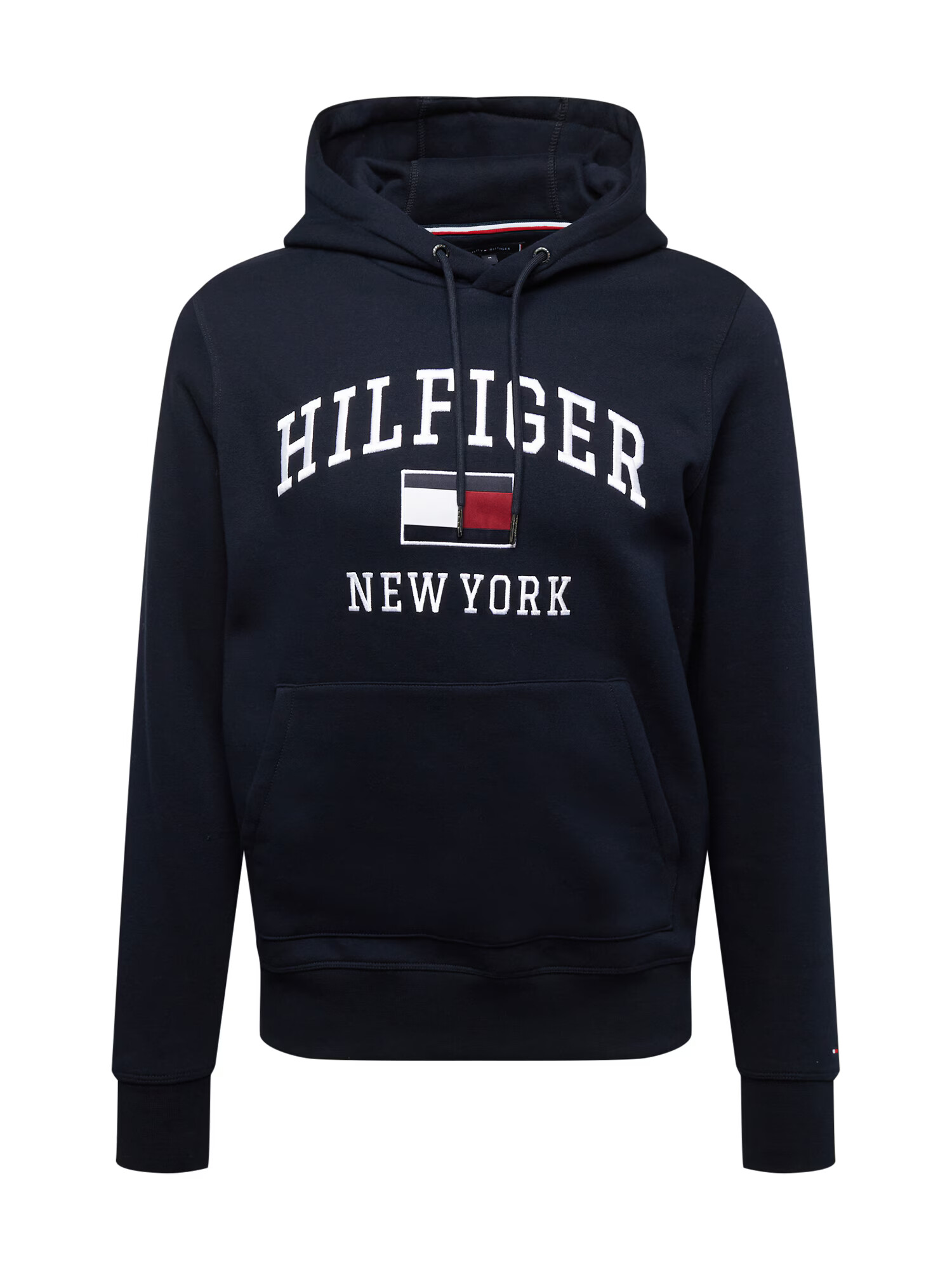 TOMMY HILFIGER Bluză de molton albastru noapte / roșu / alb - Pled.ro