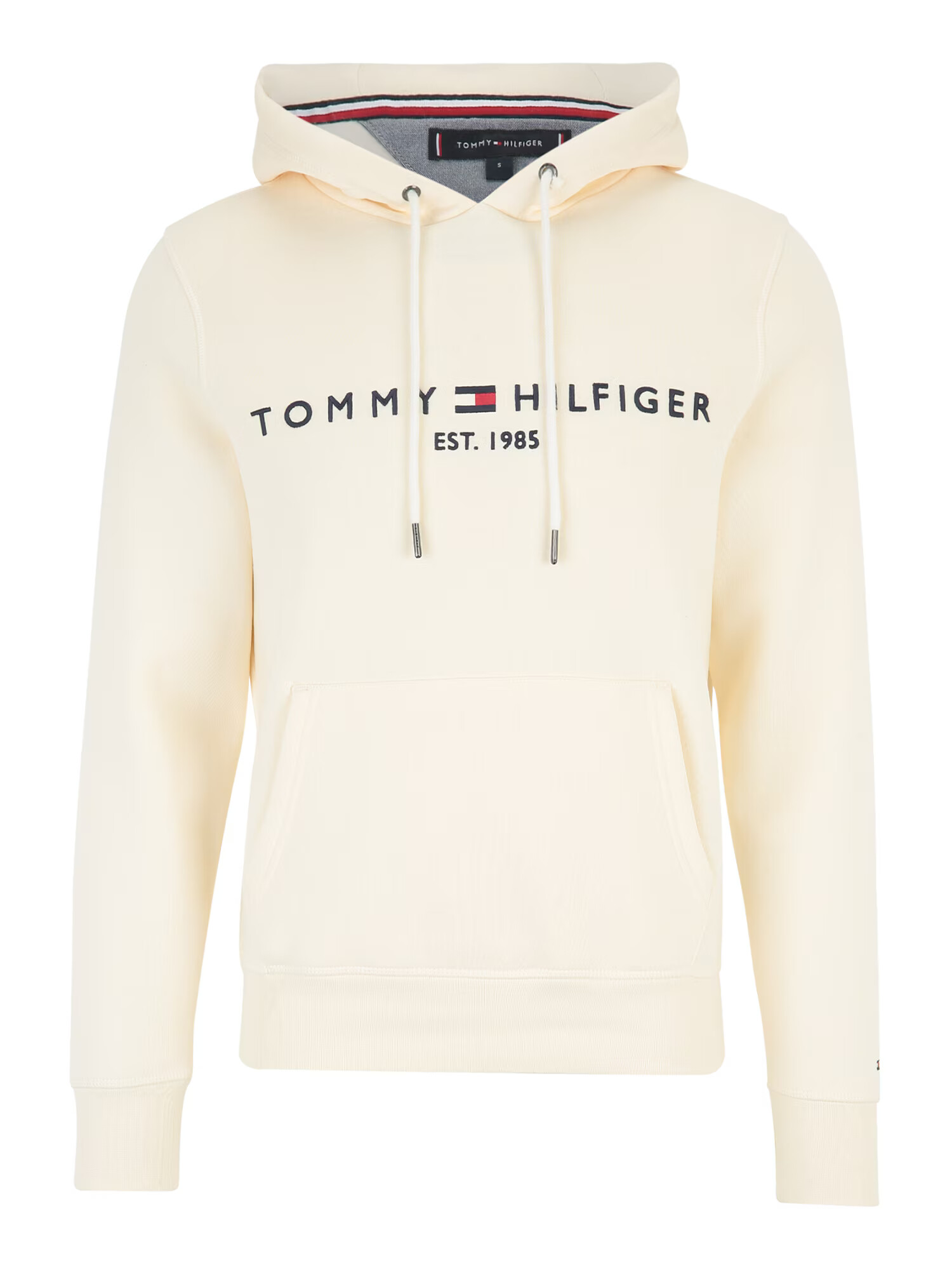 TOMMY HILFIGER Bluză de molton bej / bleumarin / roșu / alb - Pled.ro