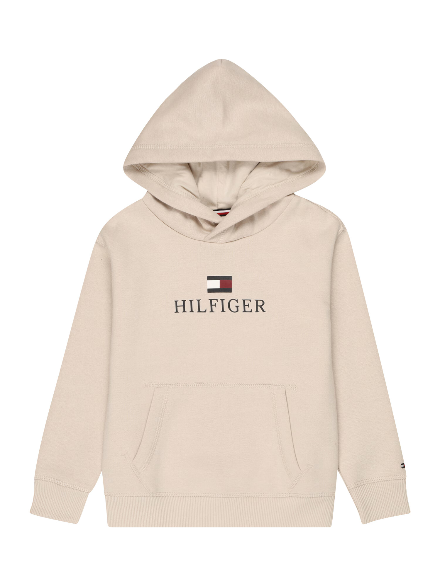 TOMMY HILFIGER Bluză de molton bej / roșu / negru / alb - Pled.ro