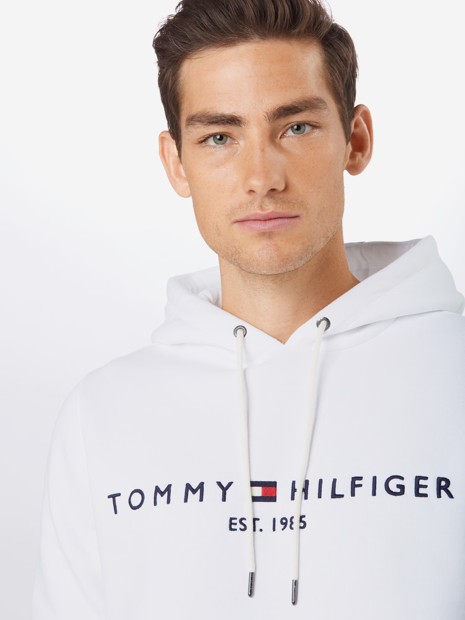 TOMMY HILFIGER Bluză de molton bleumarin / roșu / alb - Pled.ro