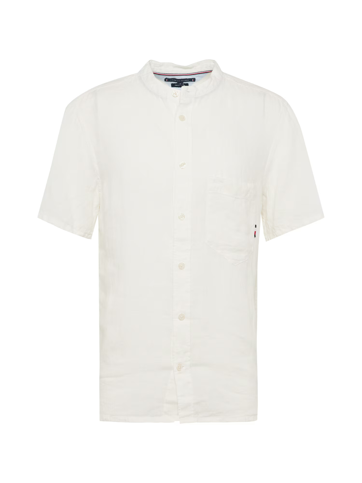 TOMMY HILFIGER Cămașă 'MANDARIN' bleumarin / sângeriu / alb / alb natural - Pled.ro